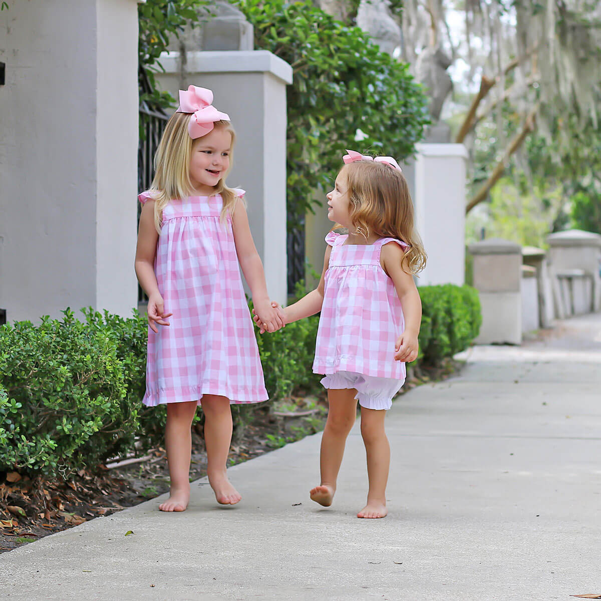 Pink Check Amy Dress - Image 6