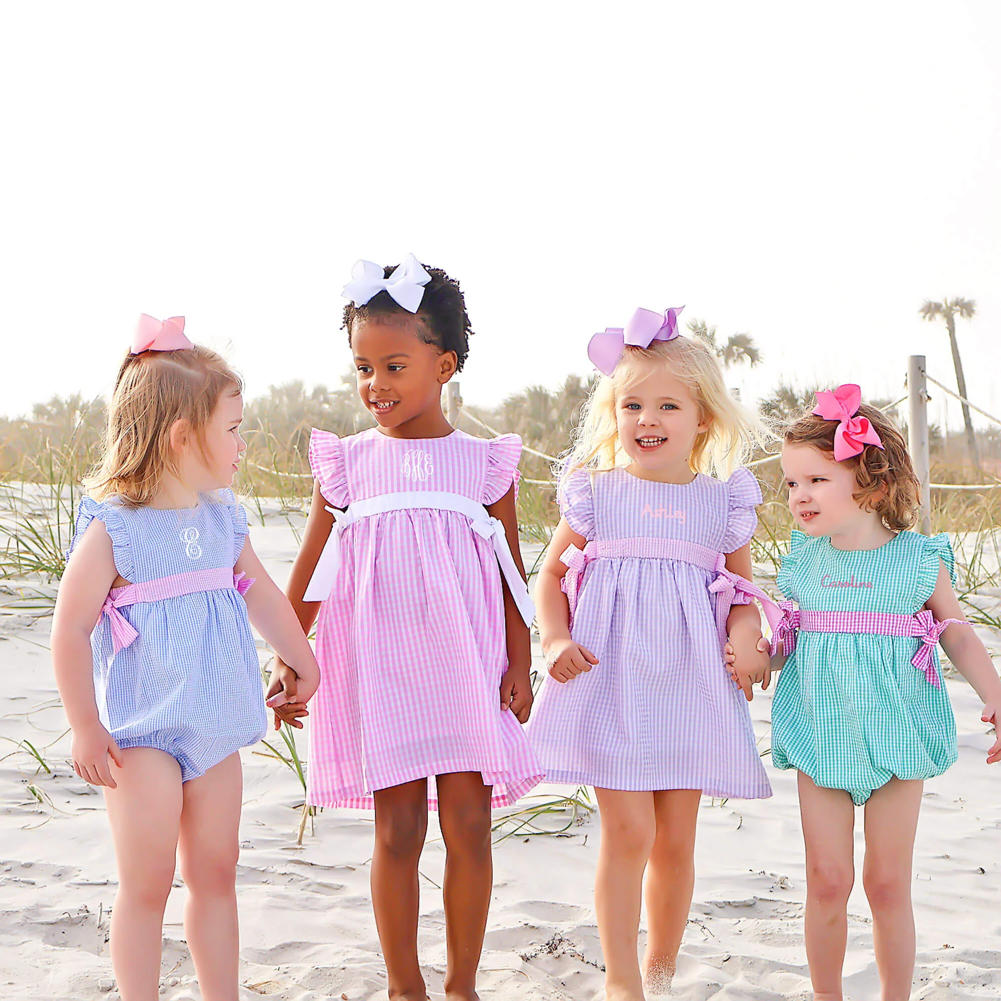 Pink Gingham & White Avery Dress - Image 6