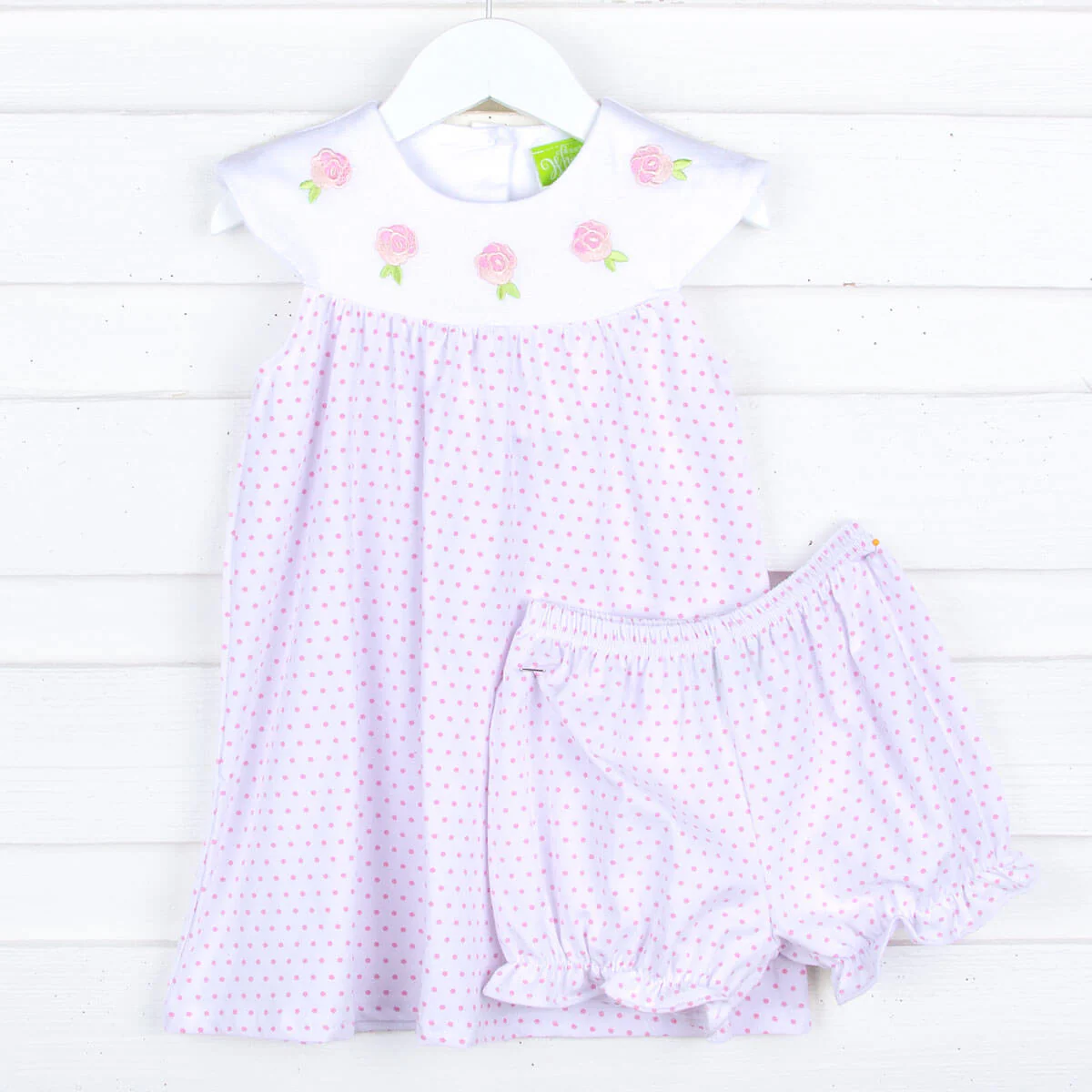 Pink Polka Dot Lindsey Dress