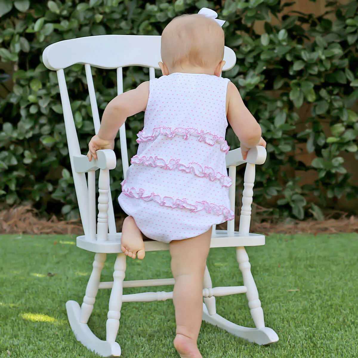 Pink Polka Dot Ruffle Bubble - Image 3