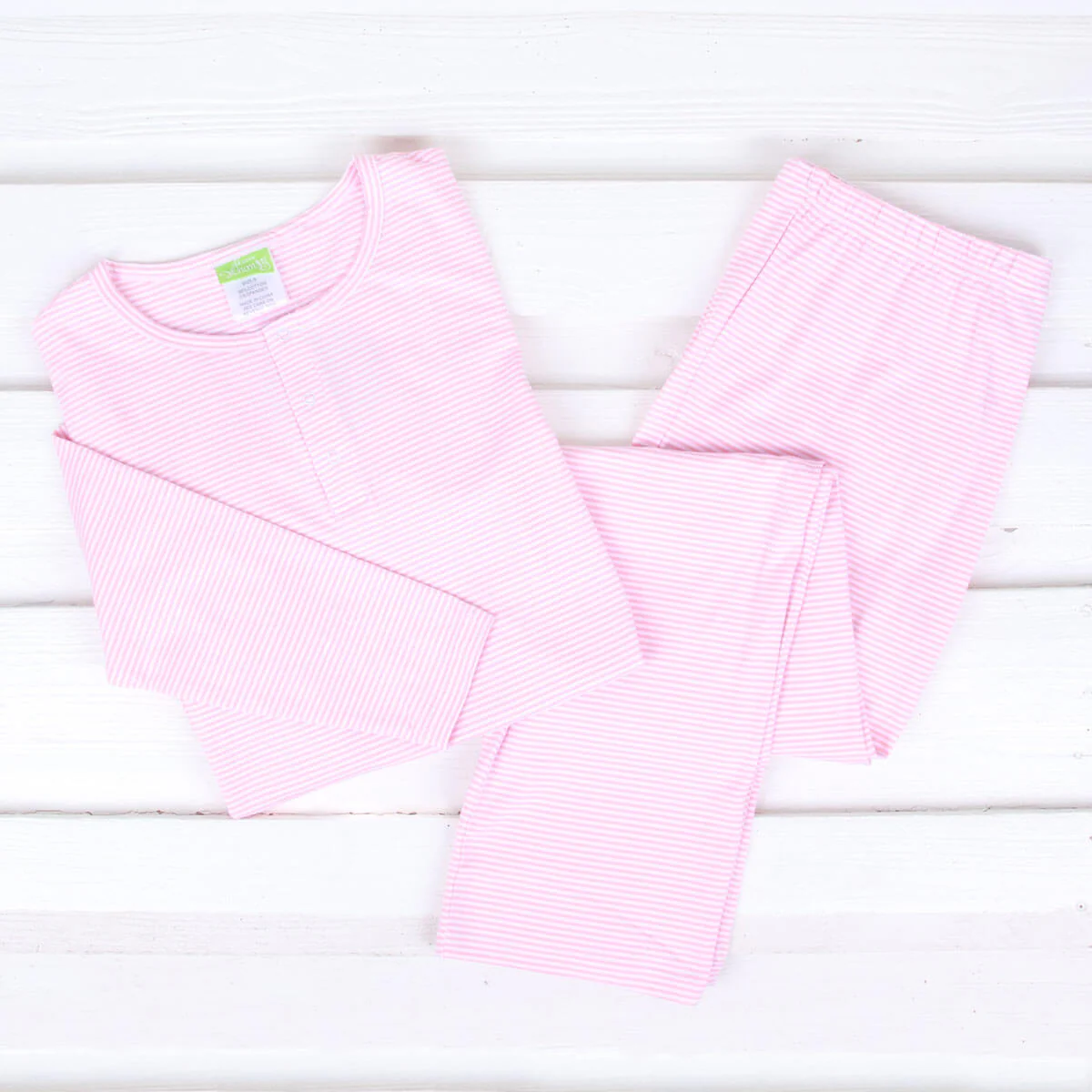 Pink Stripe Women's Pajamas - Image 2