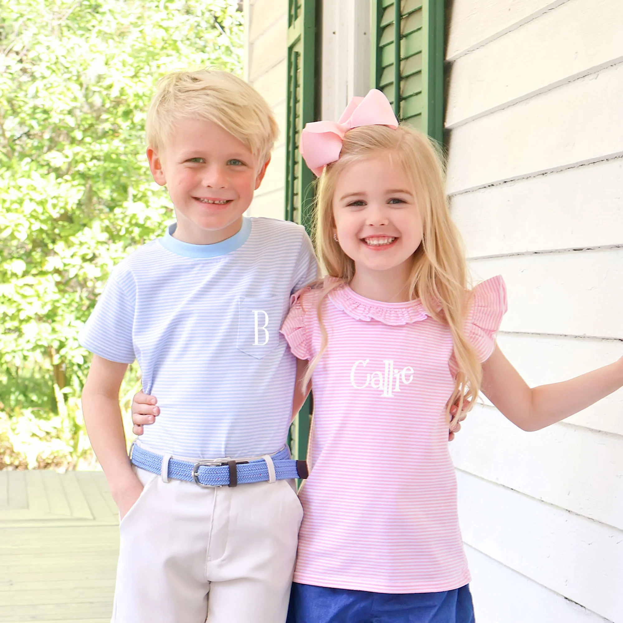 Pink Stripe Ruffle Top - Image 3