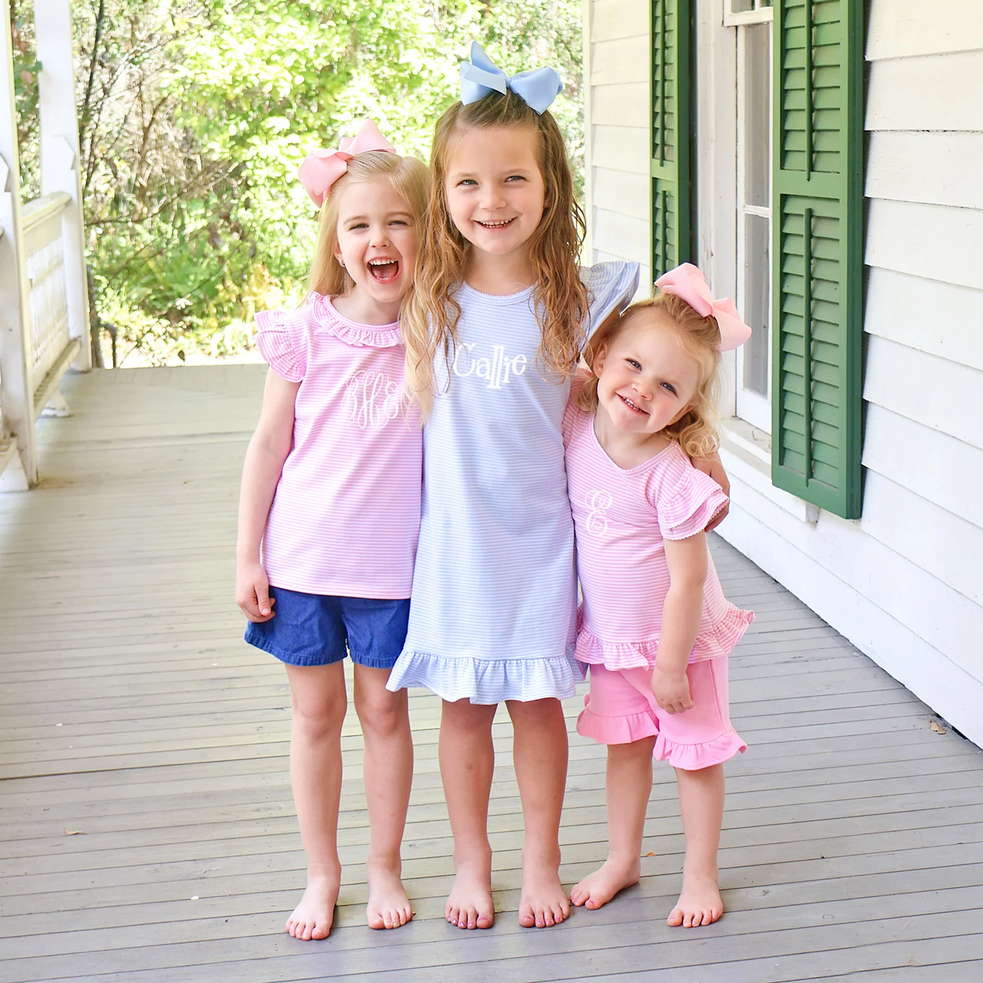Pink Stripe Ruffle Top - Image 5