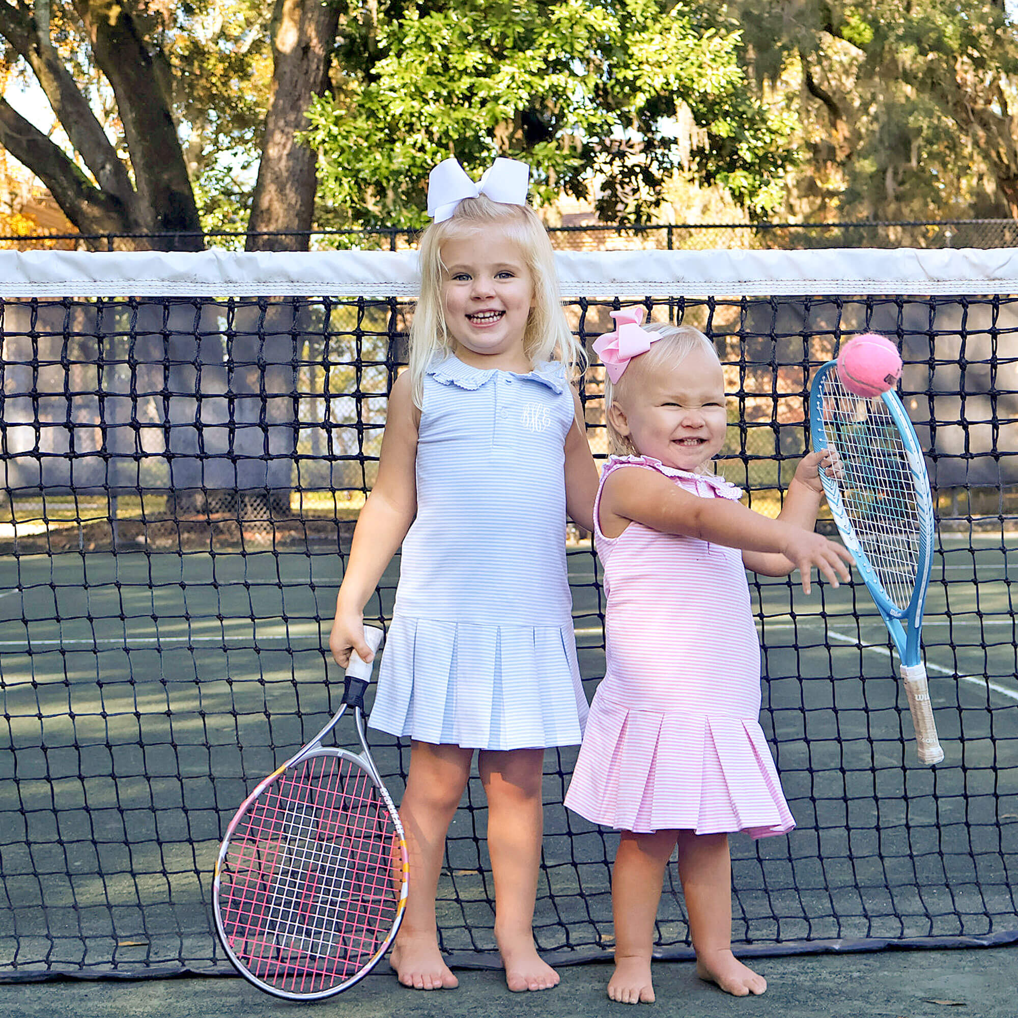 Pink Stripe Tennis Dress - Image 3