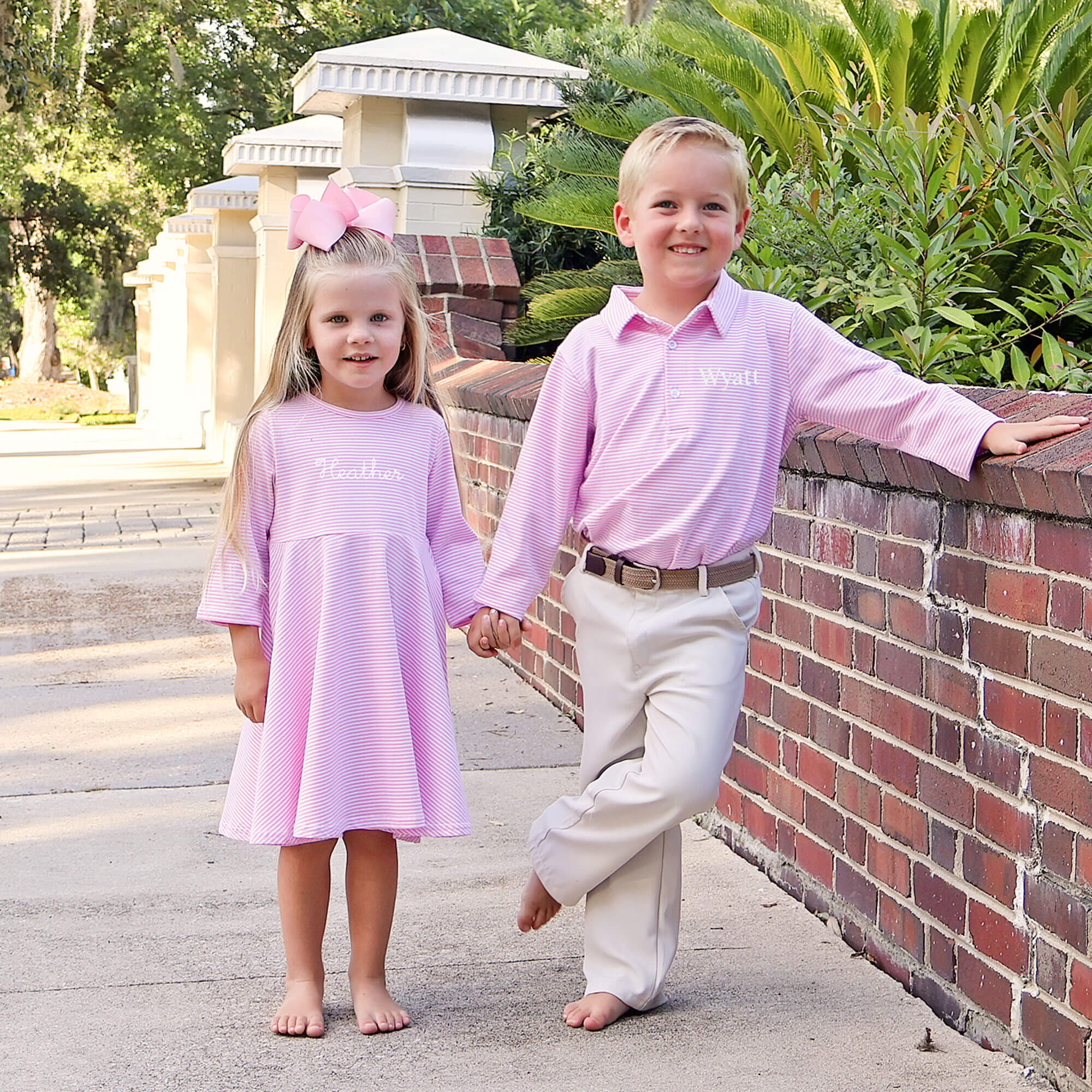 Pink Stripe Sophia Dress - Image 3