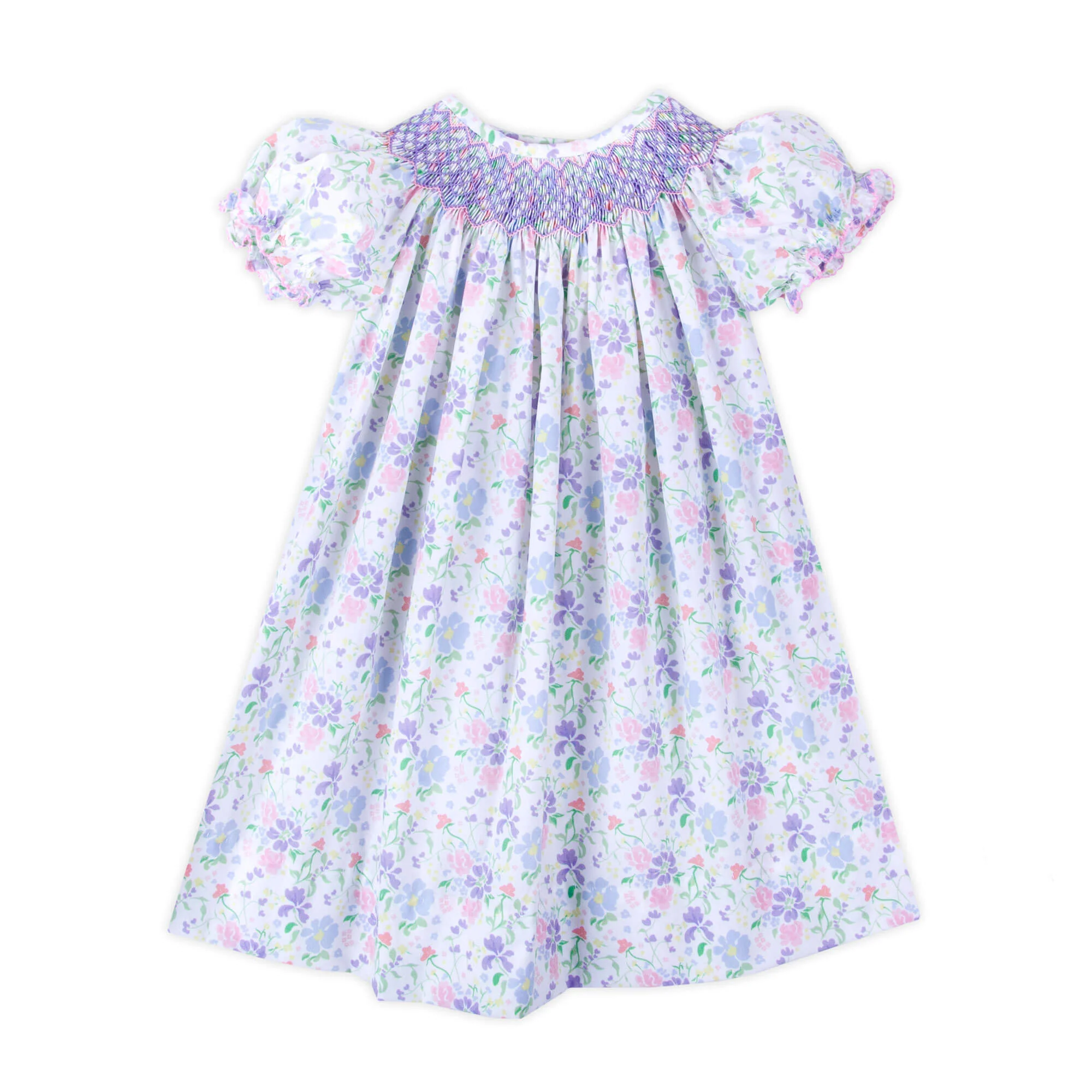 Poppy Floral Smocked Bishop Dress