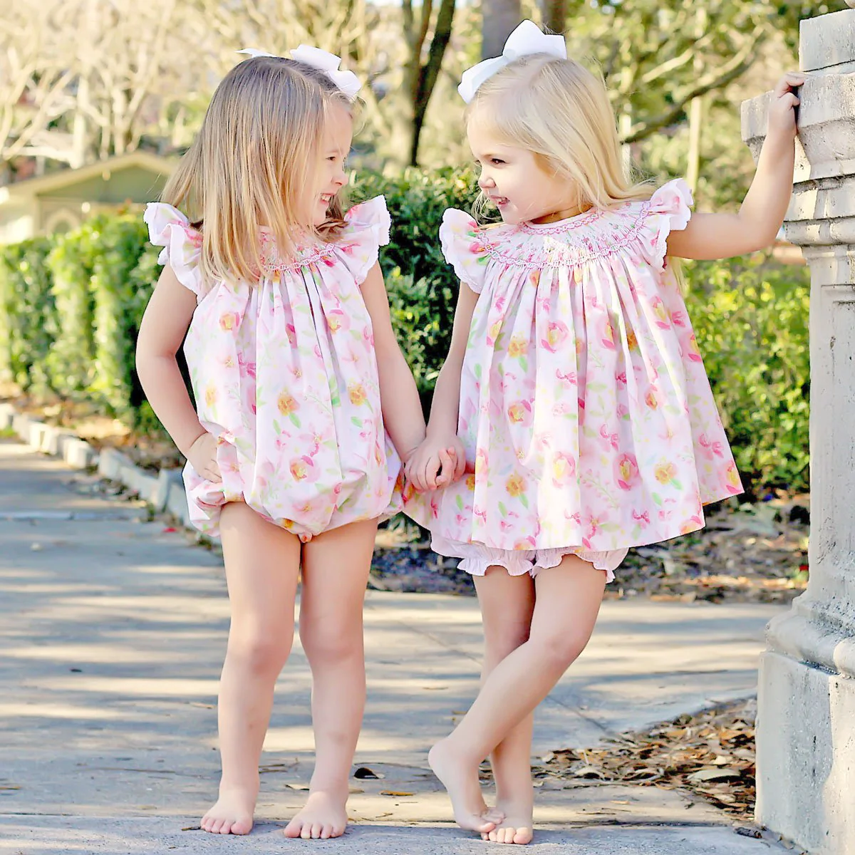 Pretty Peony Smocked Geometric Bubble - Image 6
