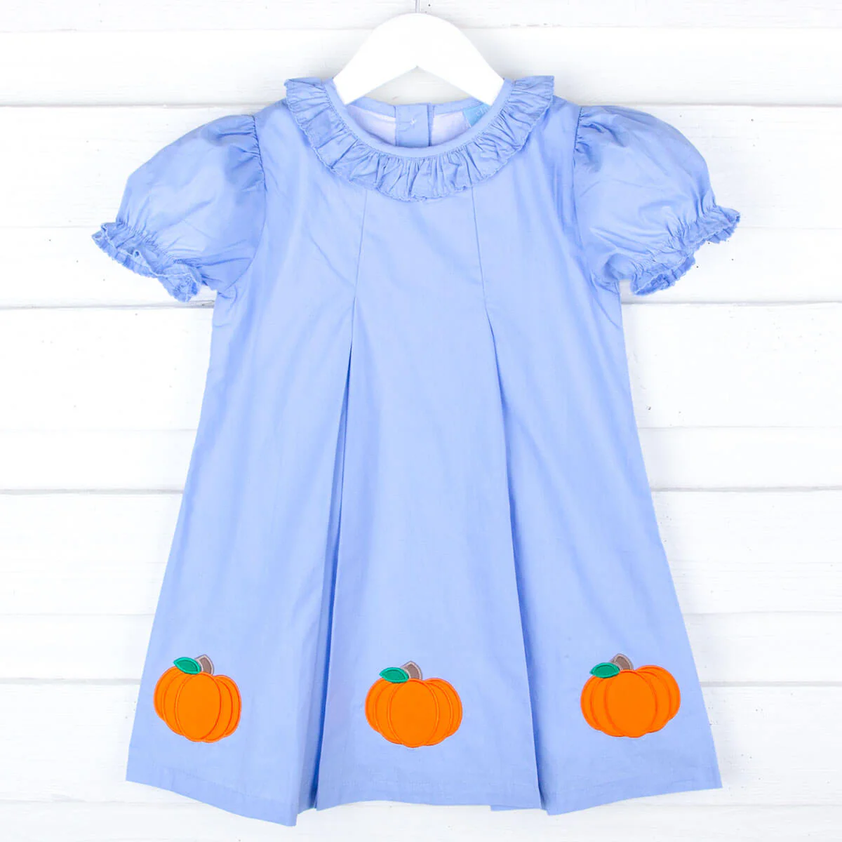 Pumpkin Cluster Light Blue Chloe Dress - Image 4