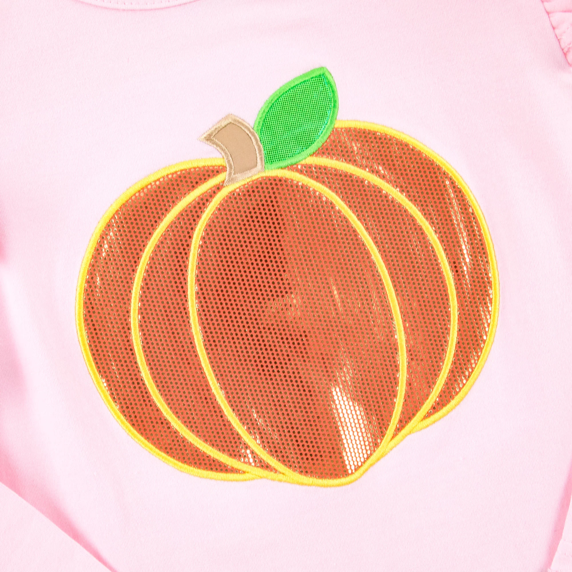 Pumpkin Pink Long Sleeve Ruffle Top - Image 2