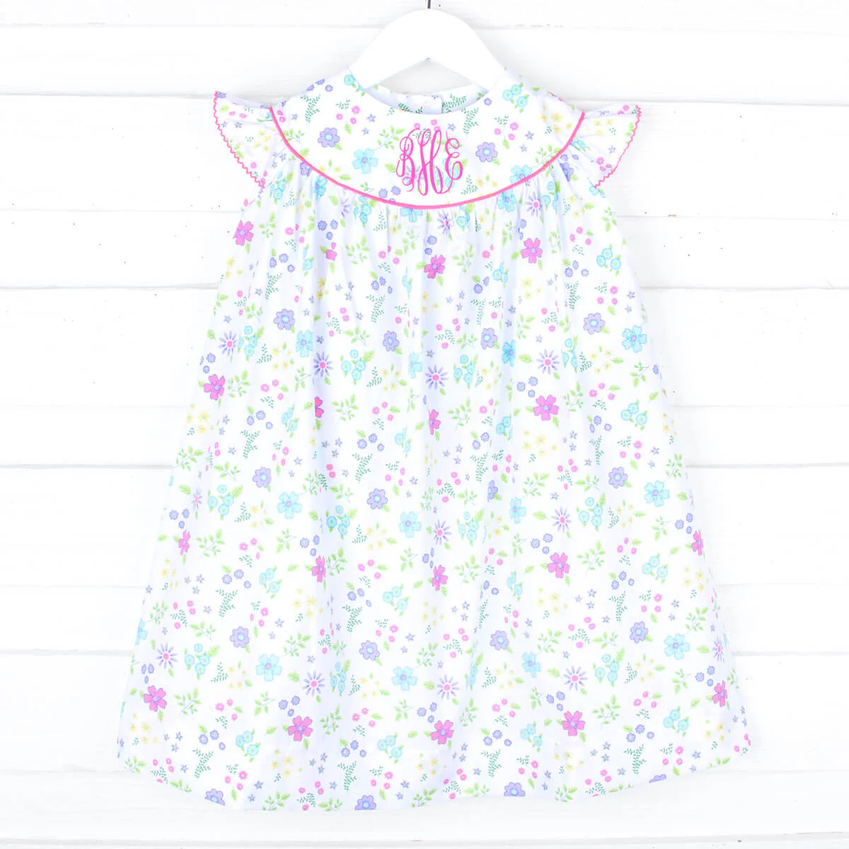 Purple Floral Garden Lucy Dress