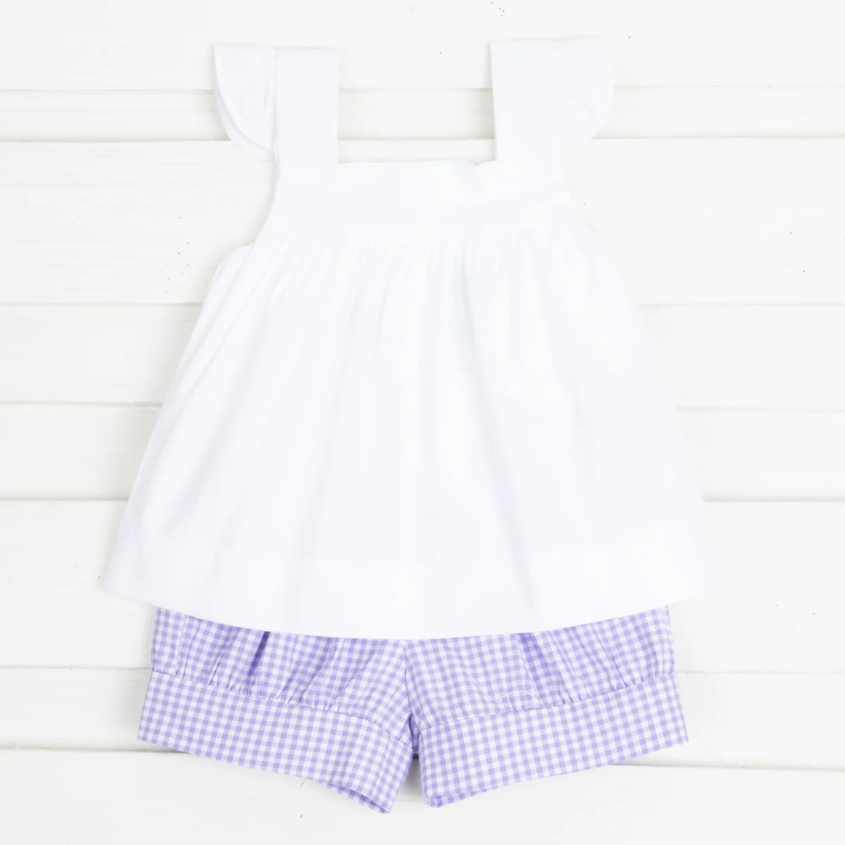 Purple Gingham Amy Short Set