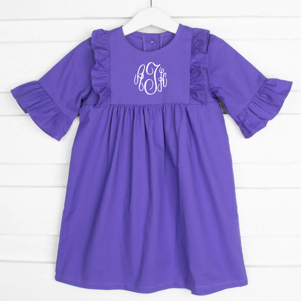 Purple Solid Olivia Dress