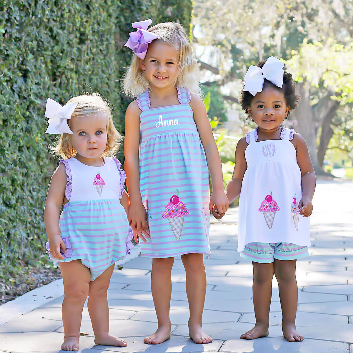 Ice Cream Stripe Mia Short Set - Image 5