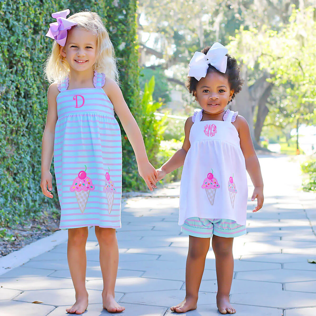 Ice Cream Stripe Mia Short Set - Image 6