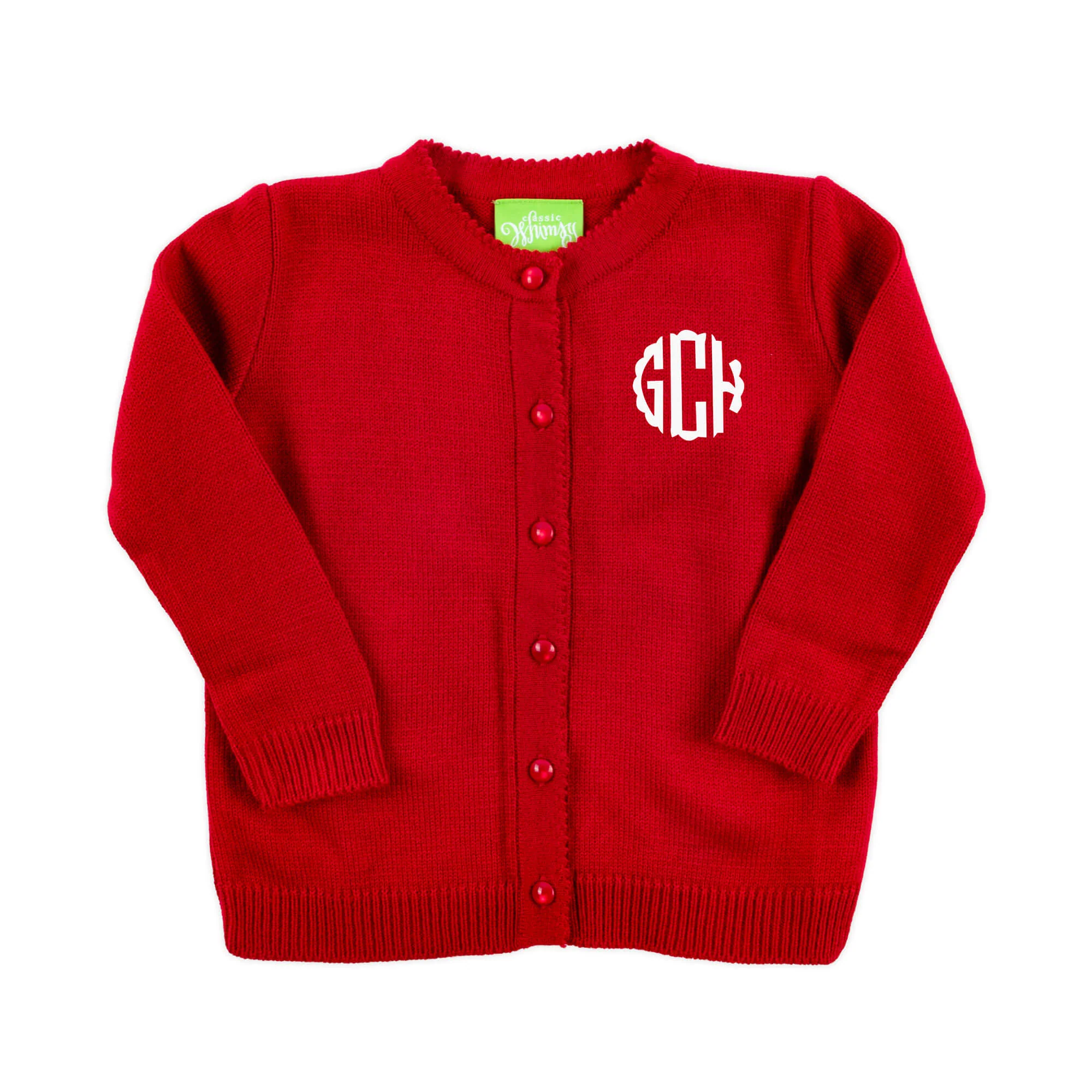 Button Up Sweater Red - Image 2