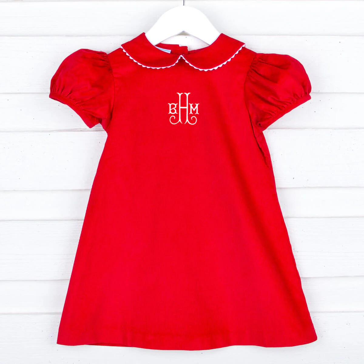 Red Corduroy Sally Dress - Image 3