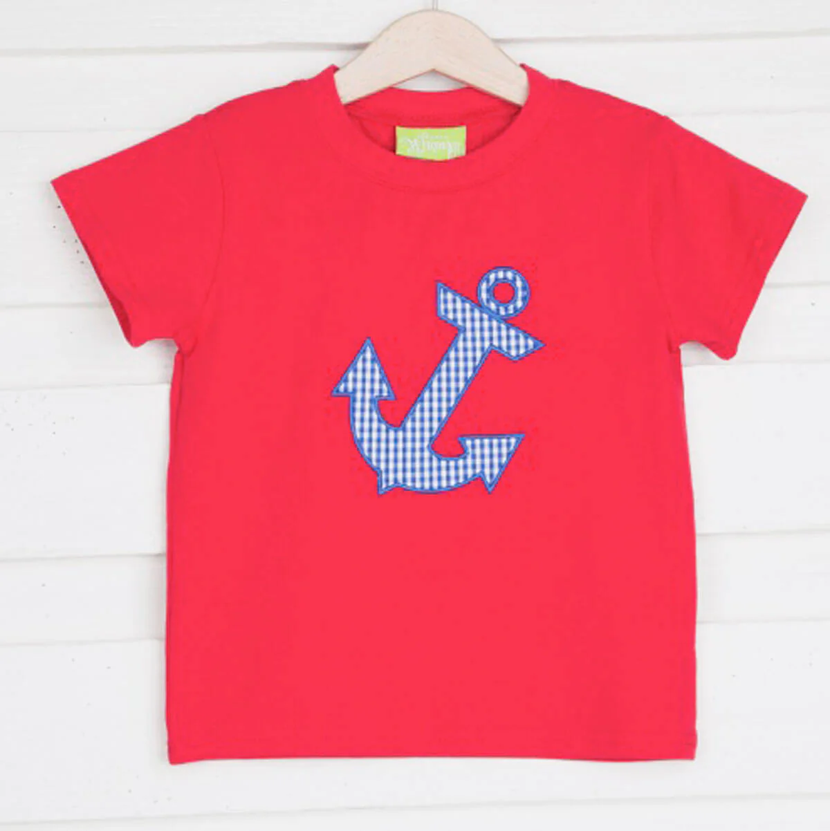 Anchor Applique Red Shirt