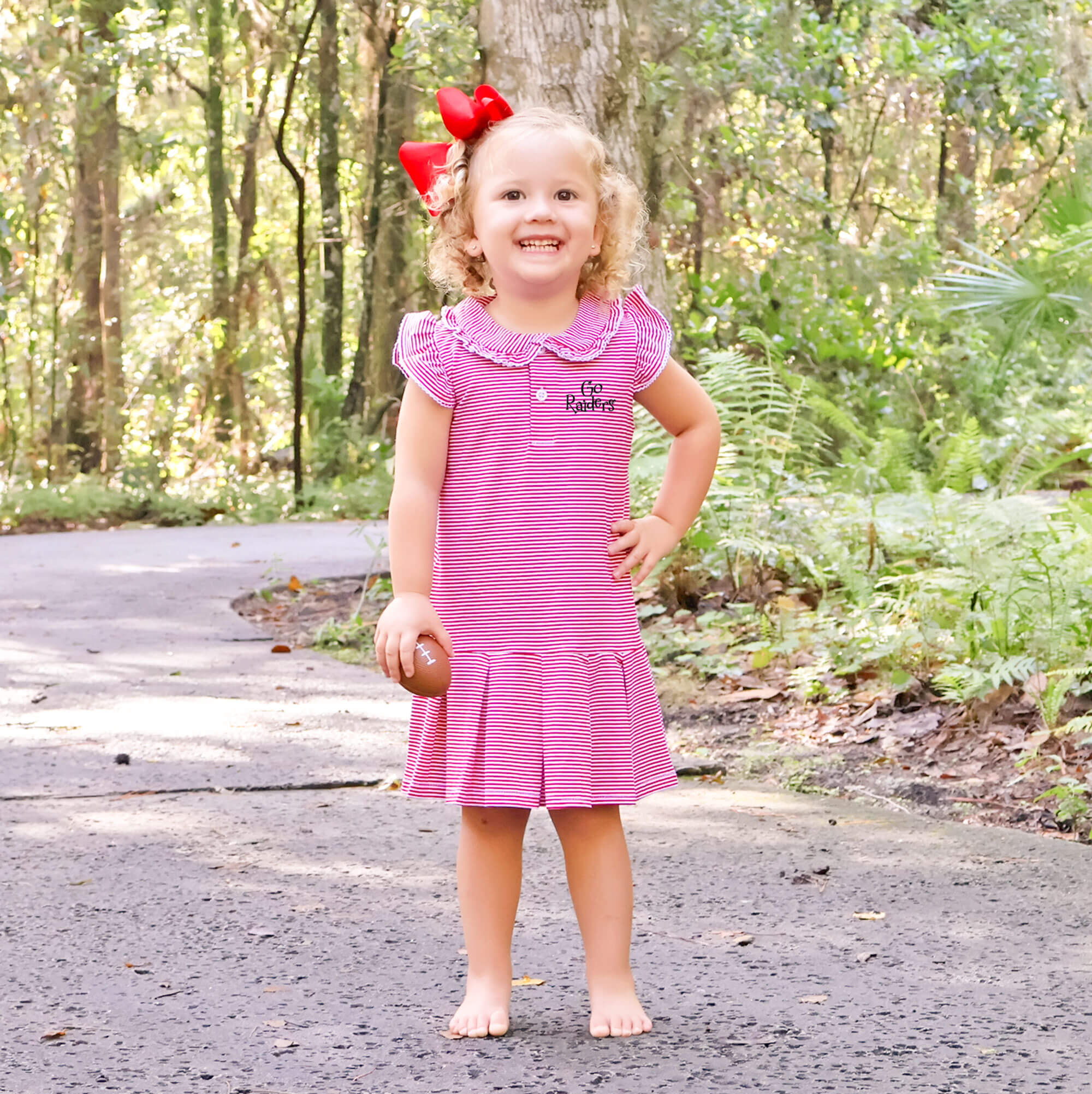Red Stripe Tennis Dress