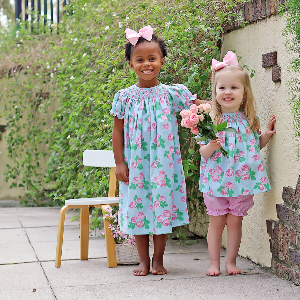 Rose Arbor Smocked Bishop Dress - Image 4