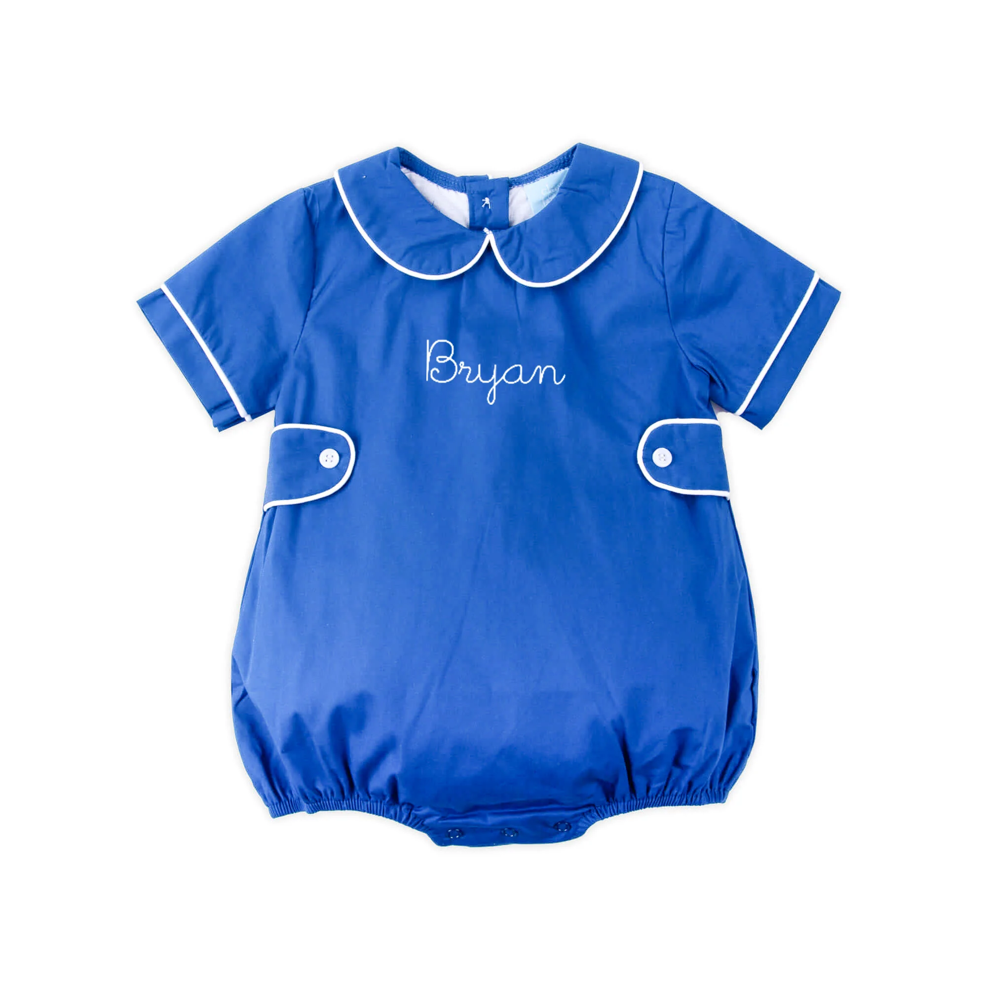Royal Blue Collared Bubble with Tabs