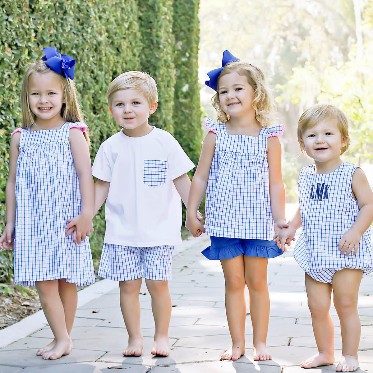 Blue Windowpane Amy Dress - Image 4