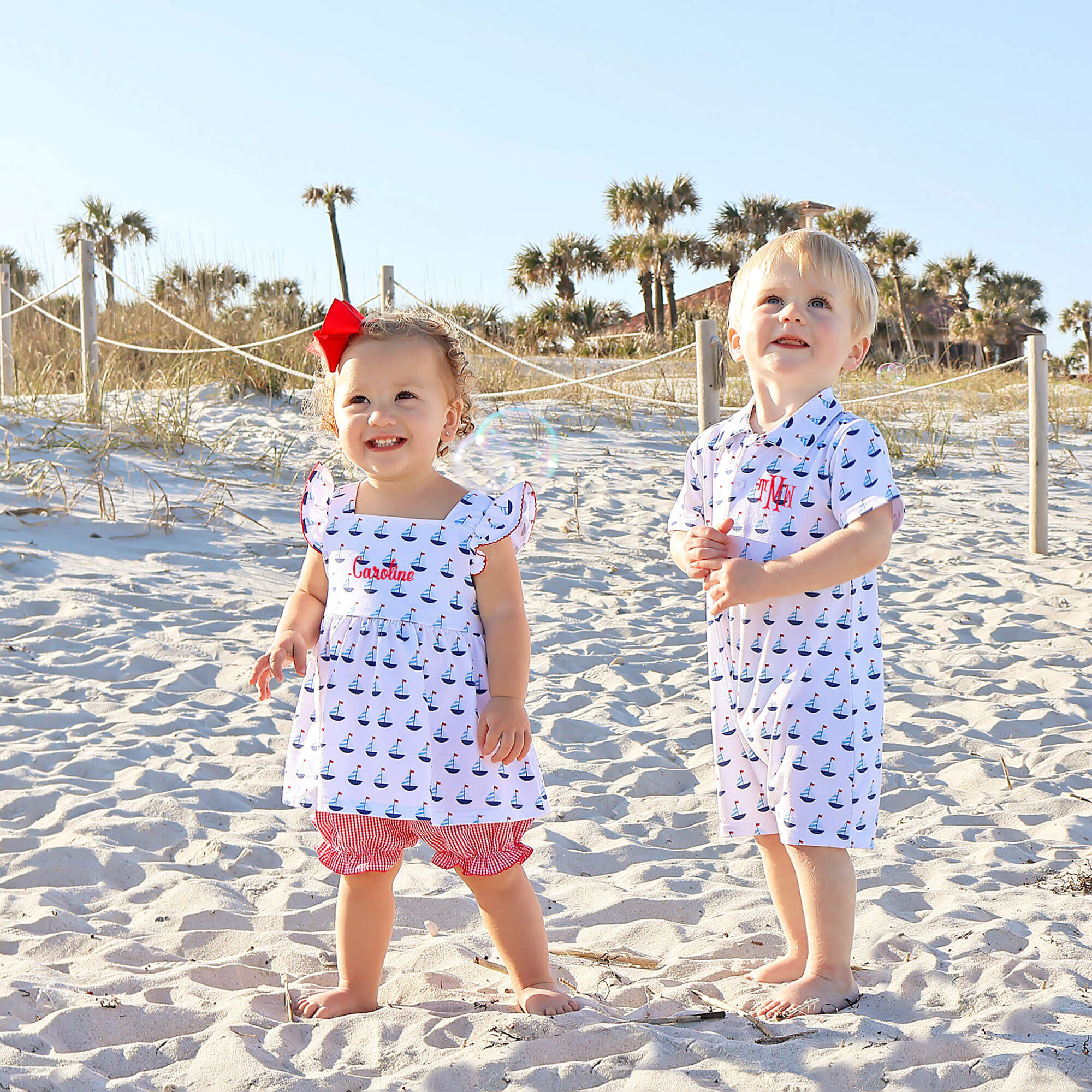 Sailboat Polo Romper - Image 4