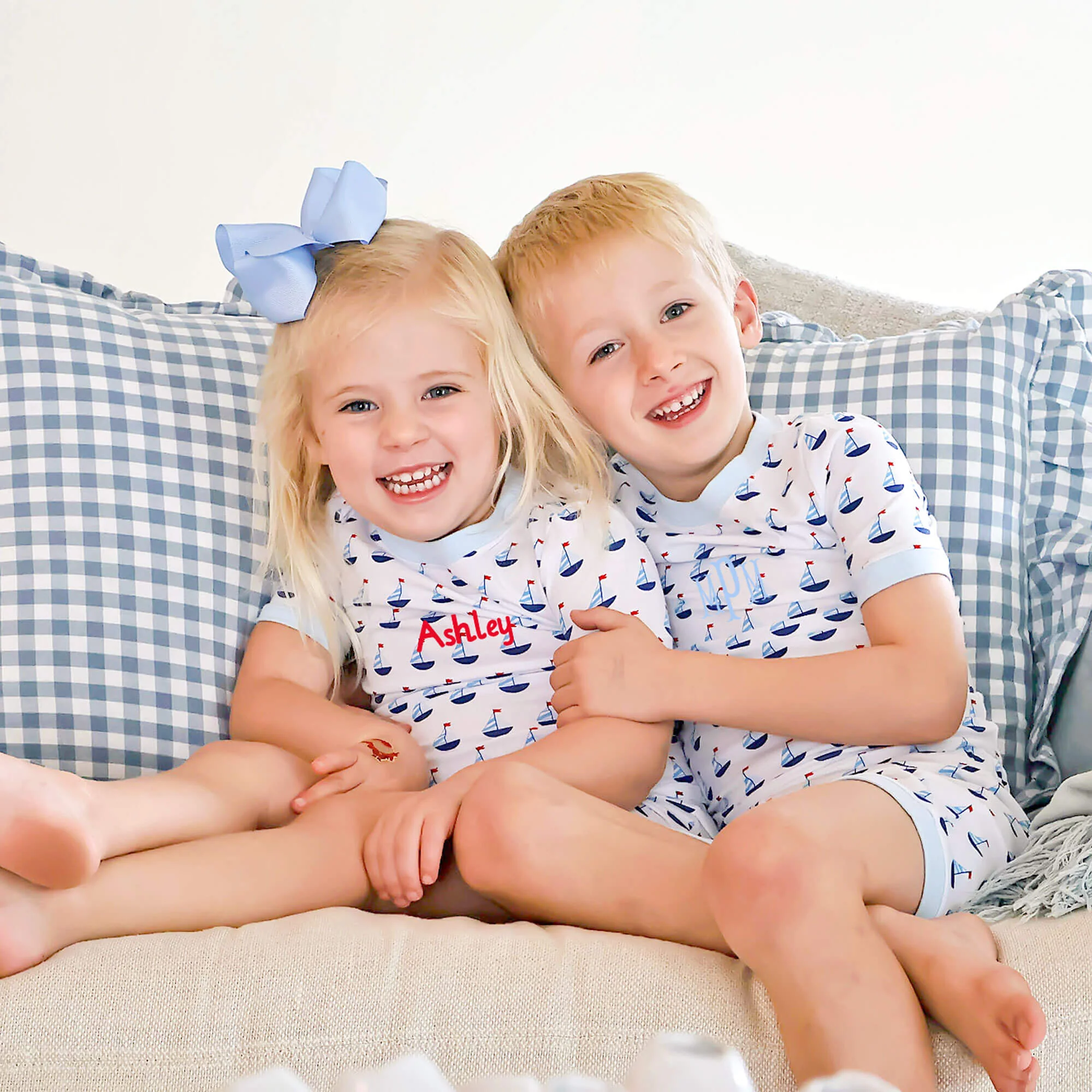 Sailboat Short Pajamas
