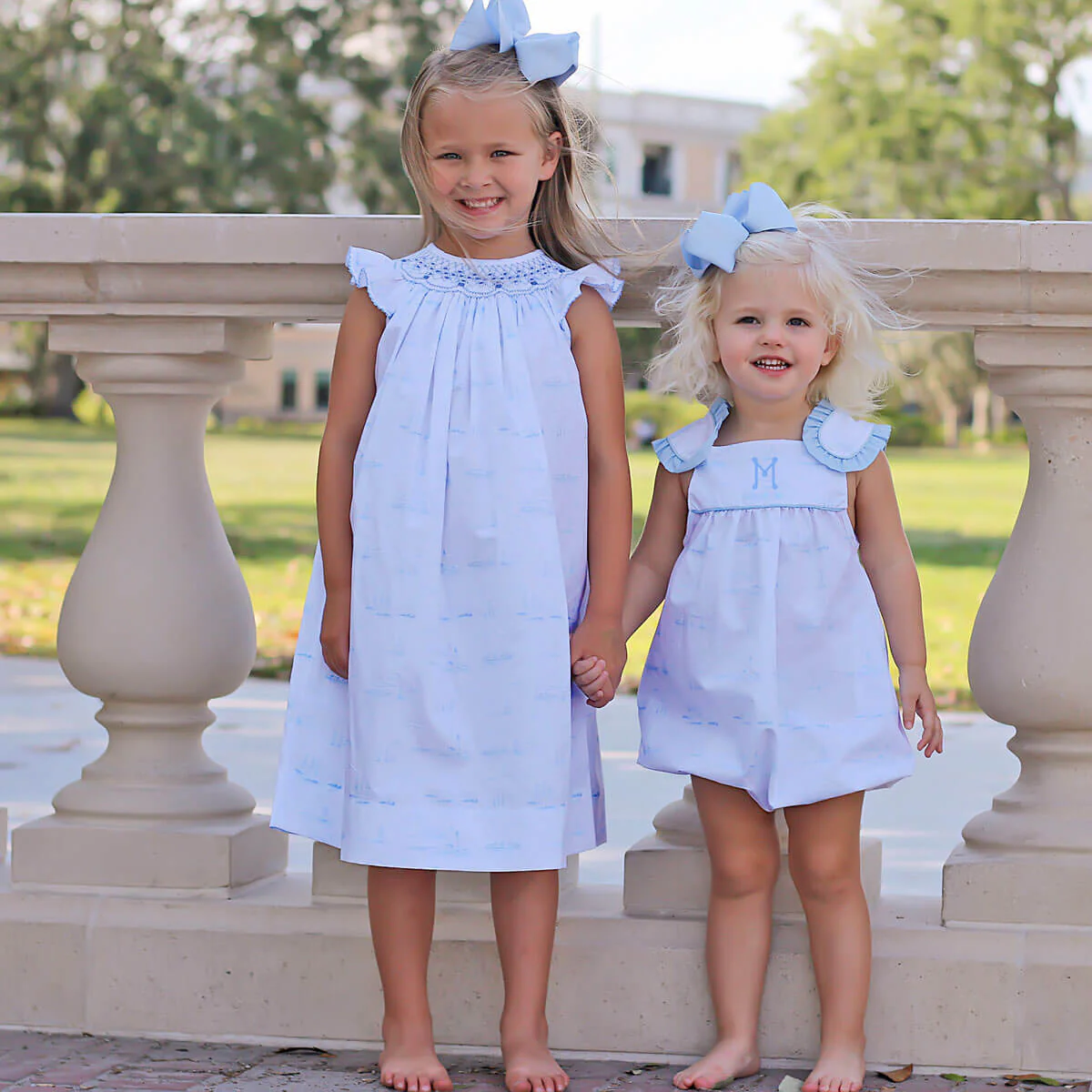 Sailboat Toile Smocked Dress - Image 5
