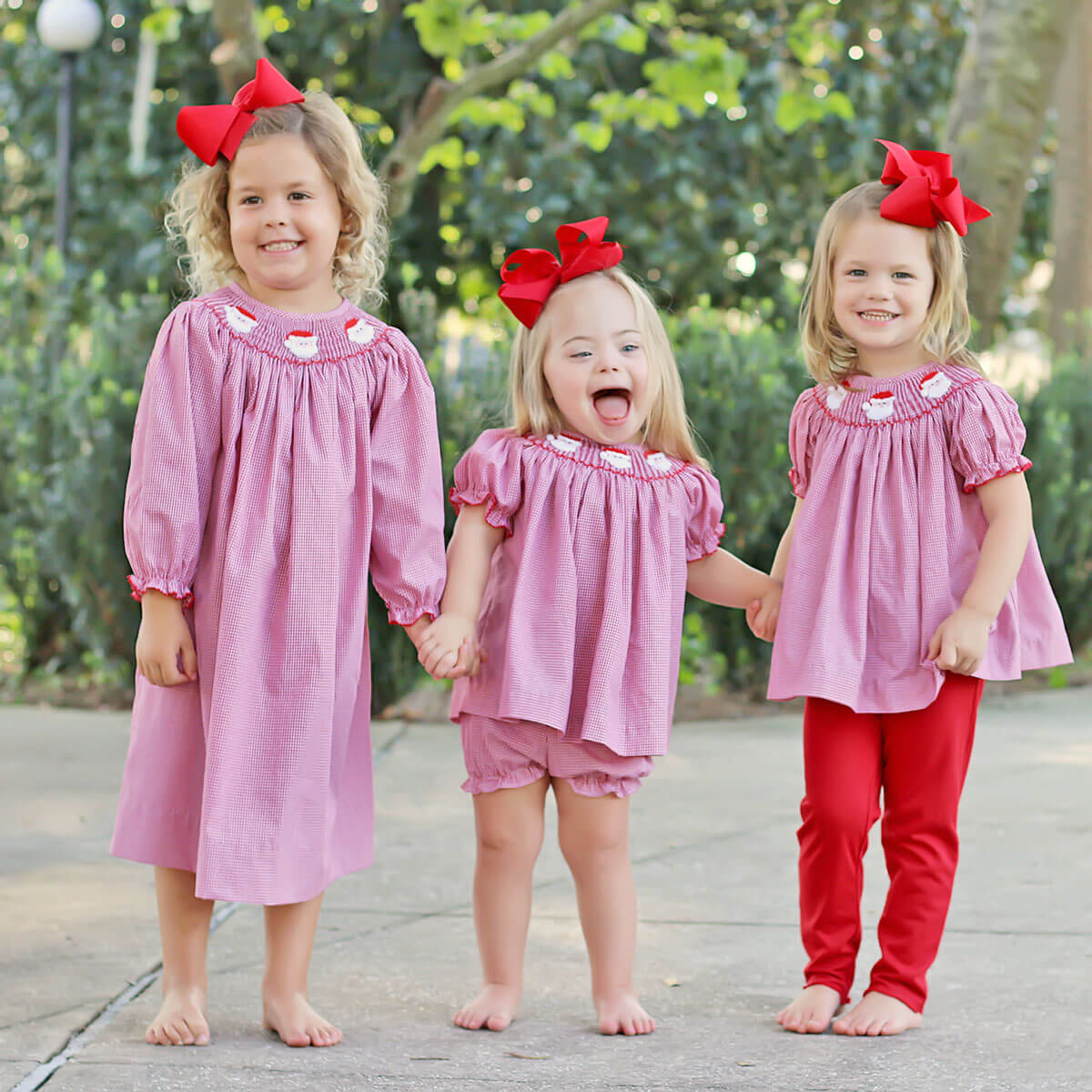 Santa's Favorite Smocked Bloomer Set - Image 4