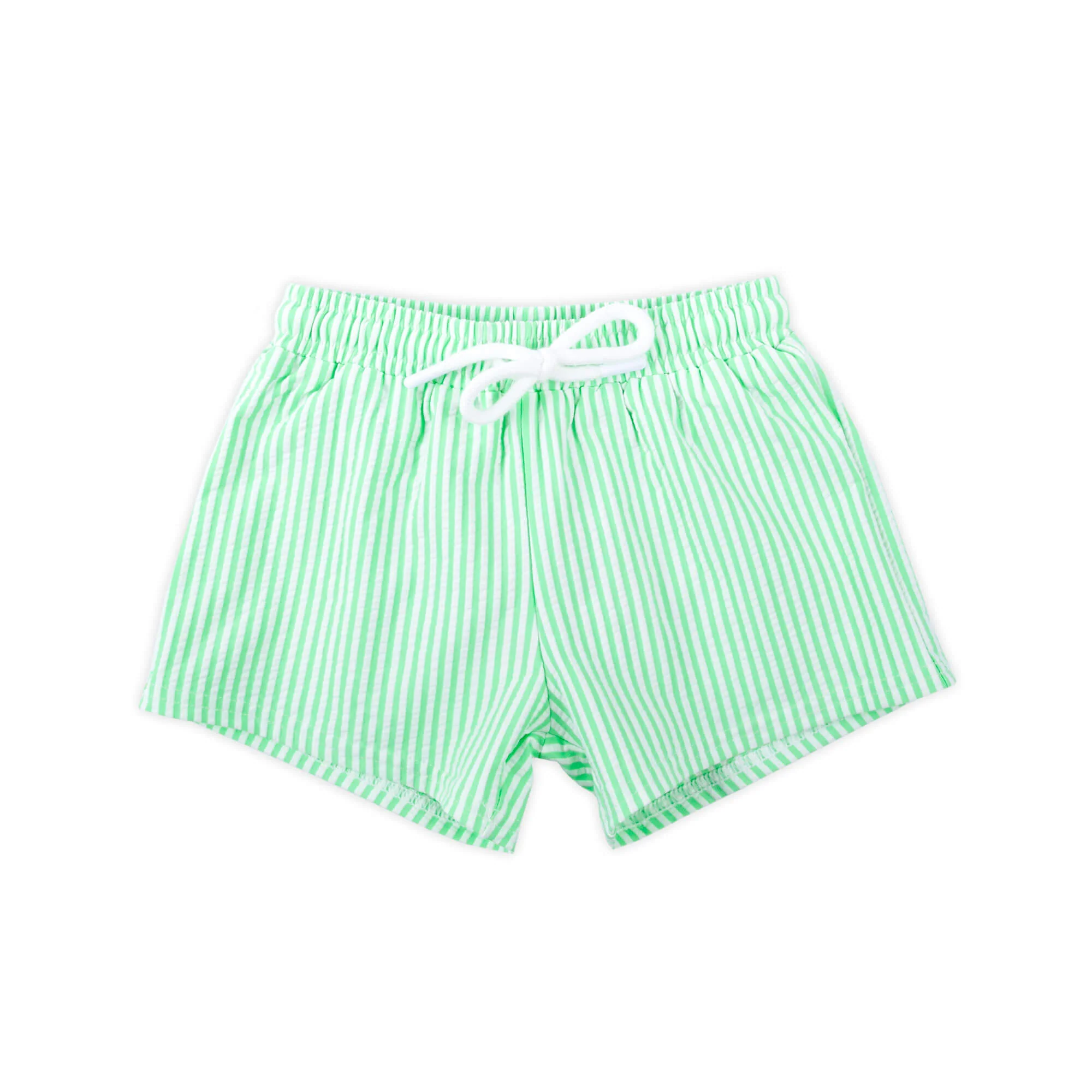 Santorini Stripe Swim Trunks Green