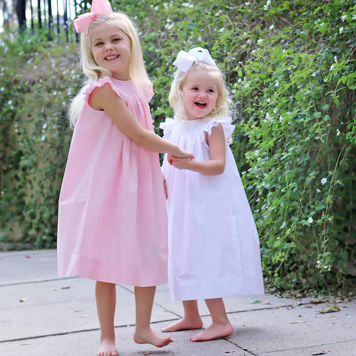 Shine Like A Pearl Pink Smocked Dress - Image 8