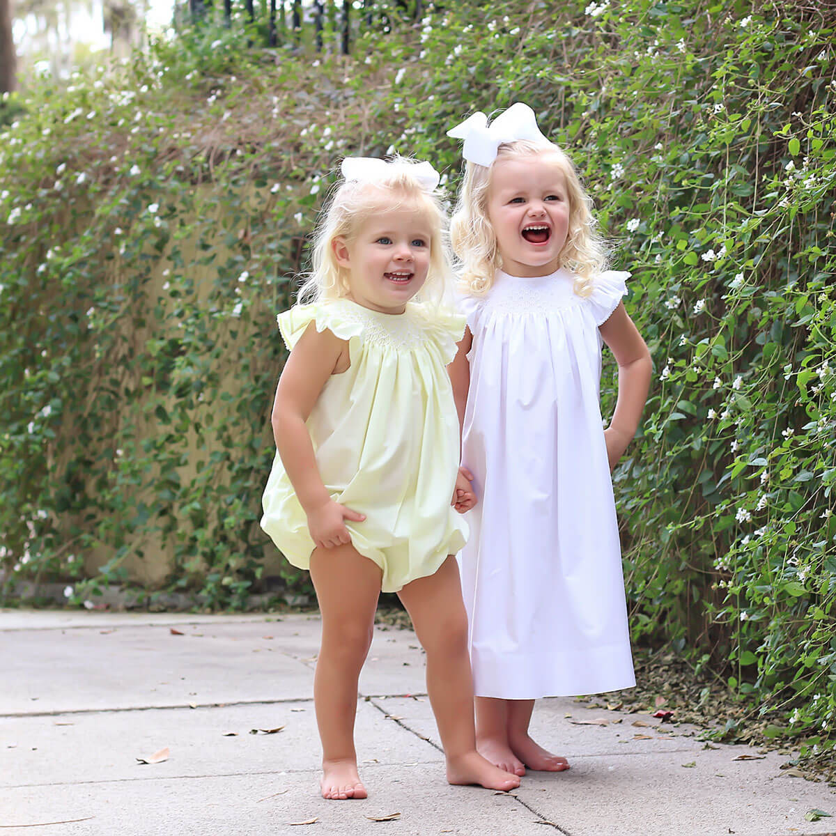 Shine Like A Pearl White Smocked Dress - Image 5