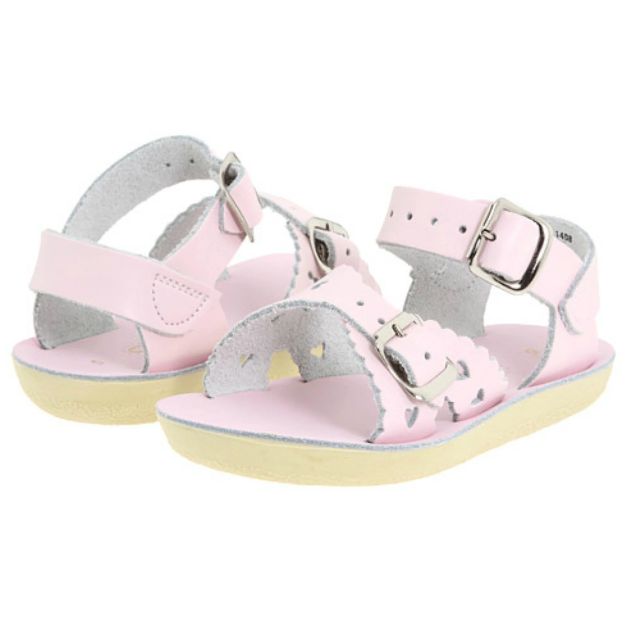 Shiny Pink Sweetheart Sandals