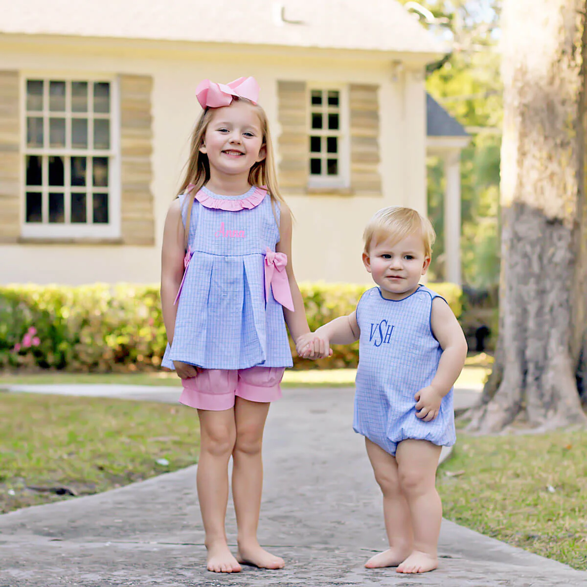 Camden Plaid Blue Eloise Short Set - Image 7