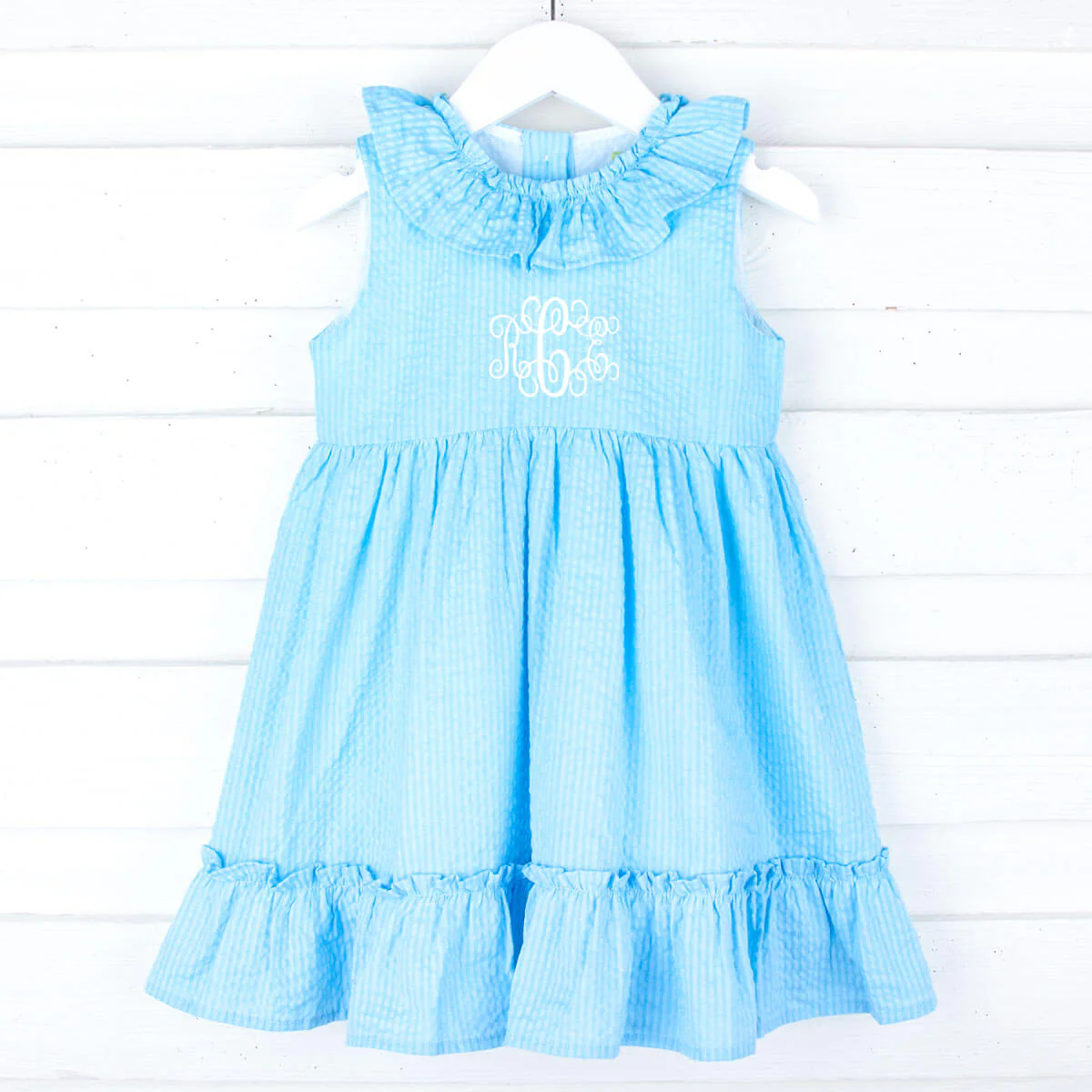 Spring Teal Stripe Allison Dress