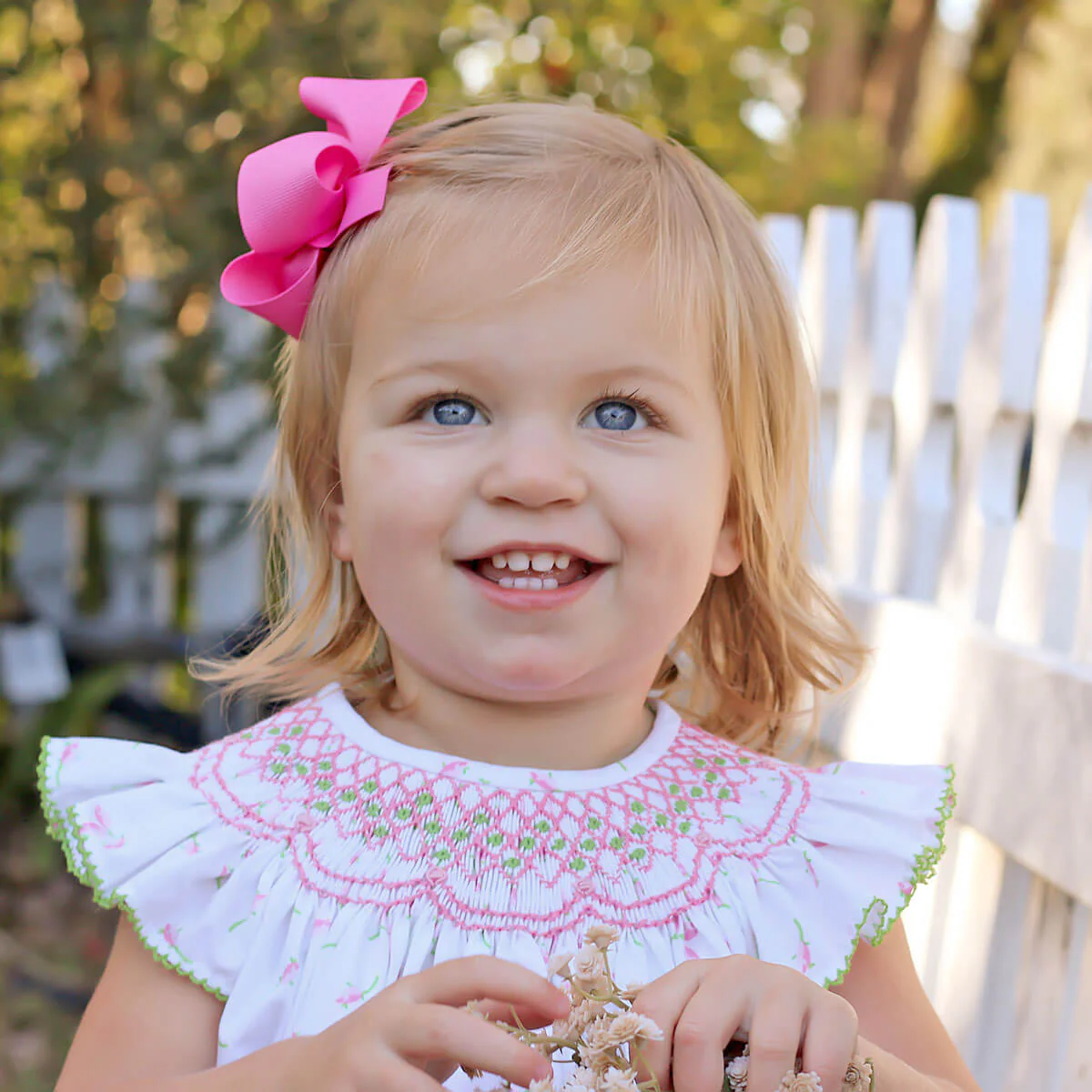 Spring Tulips Smocked Bloomer Set - Image 3