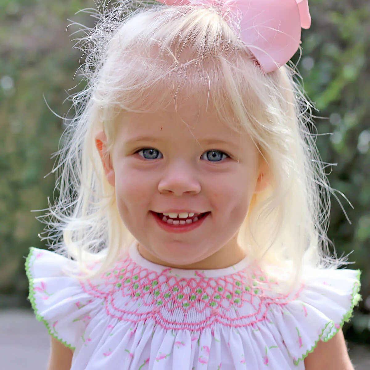 Spring Tulips Smocked Bloomer Set - Image 8