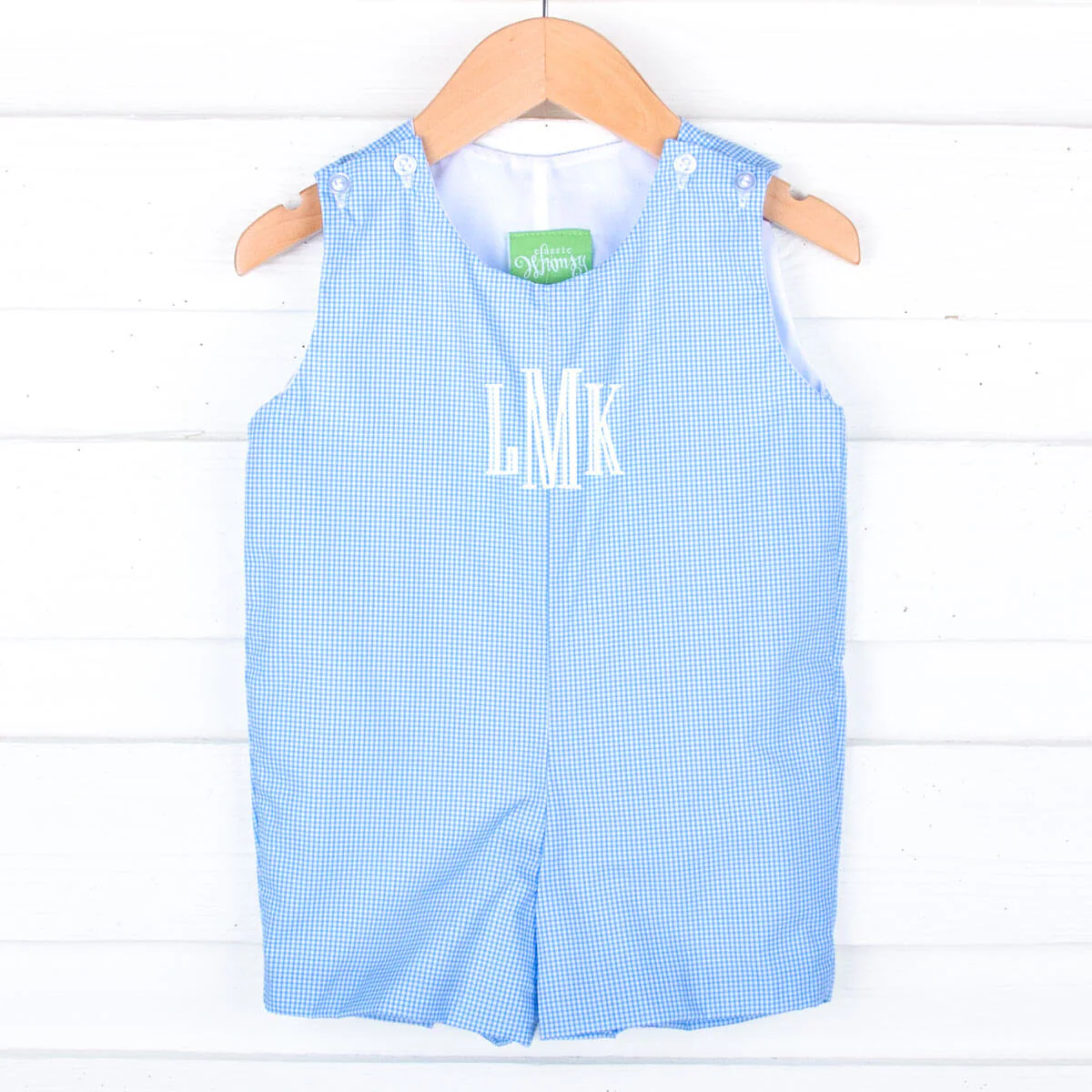 Springtime Blue Gingham Jon Jon