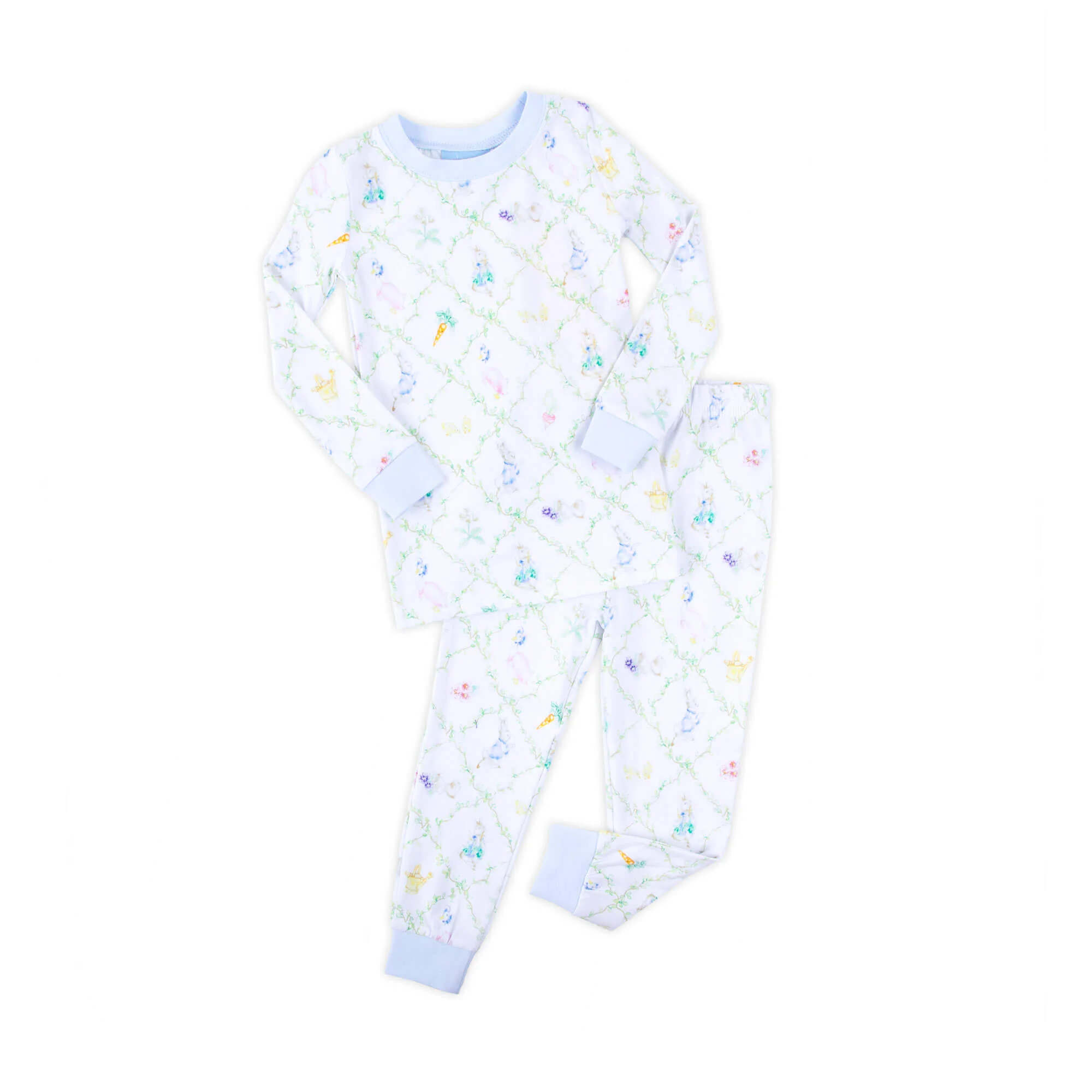 Storybook Rabbit Blue Pajamas - Image 2