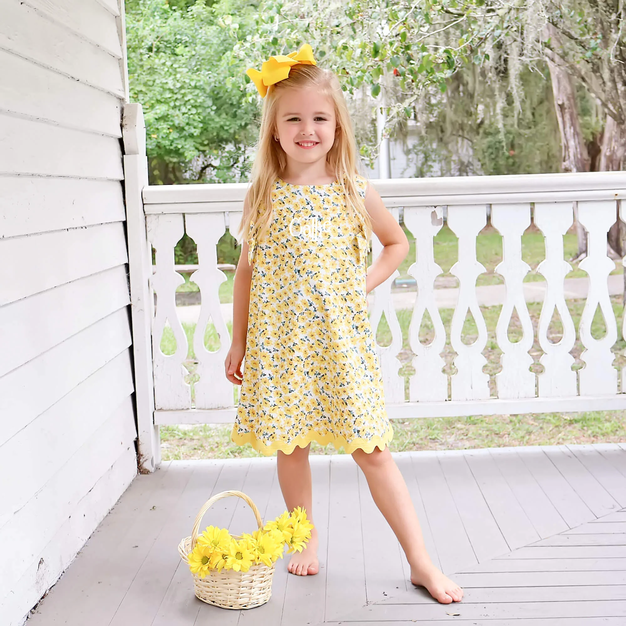 Sunflower Sunshine Floral Eleanor Dress