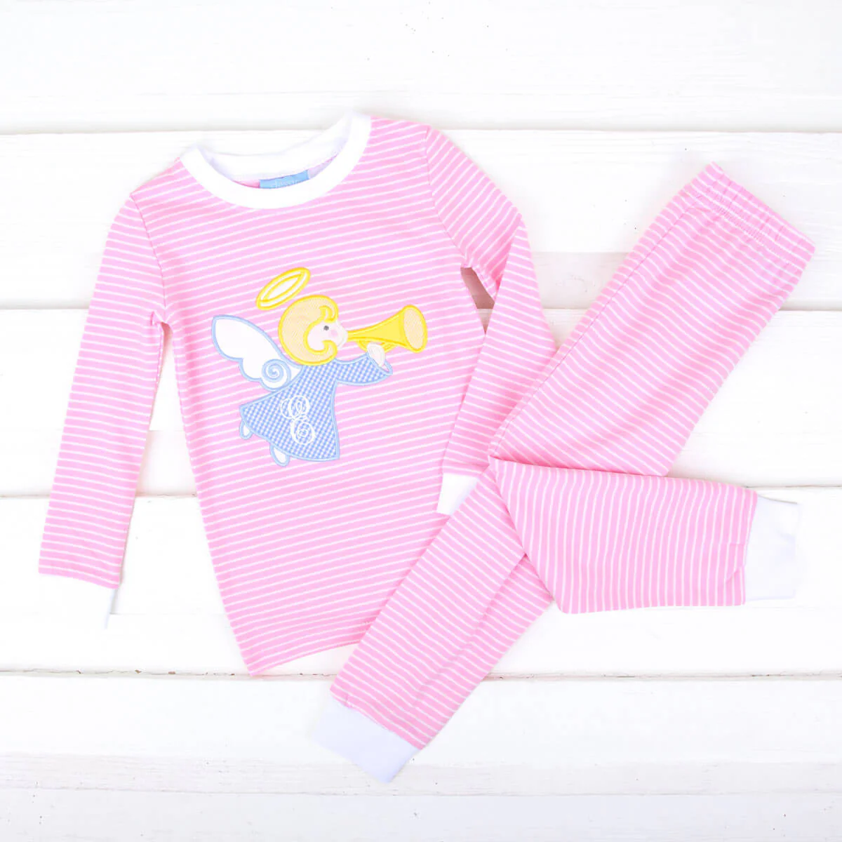 Sweet Angel Pink Stripe Pajamas - Image 2