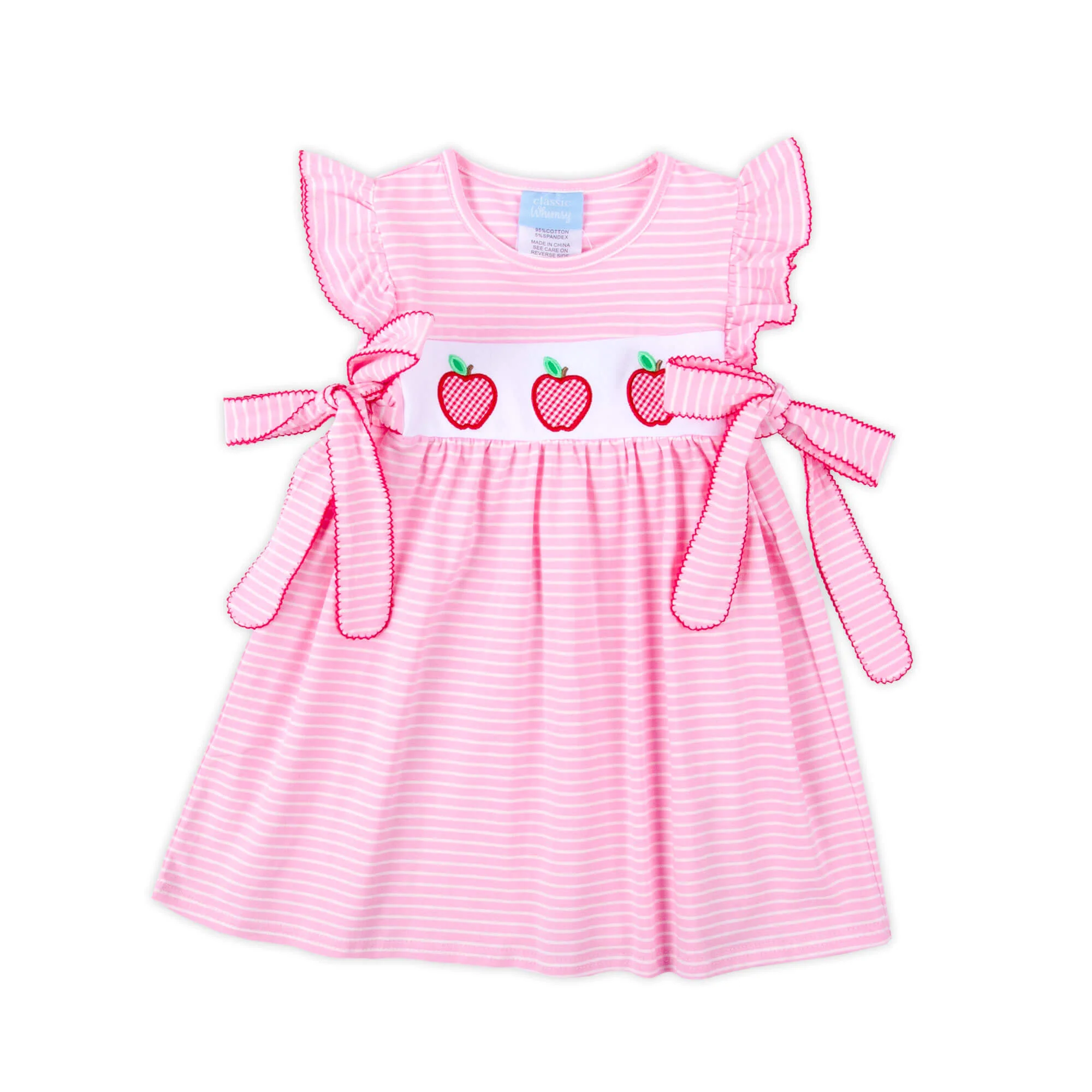 Sweet Apple Trio Pink Stripe Avery Dress