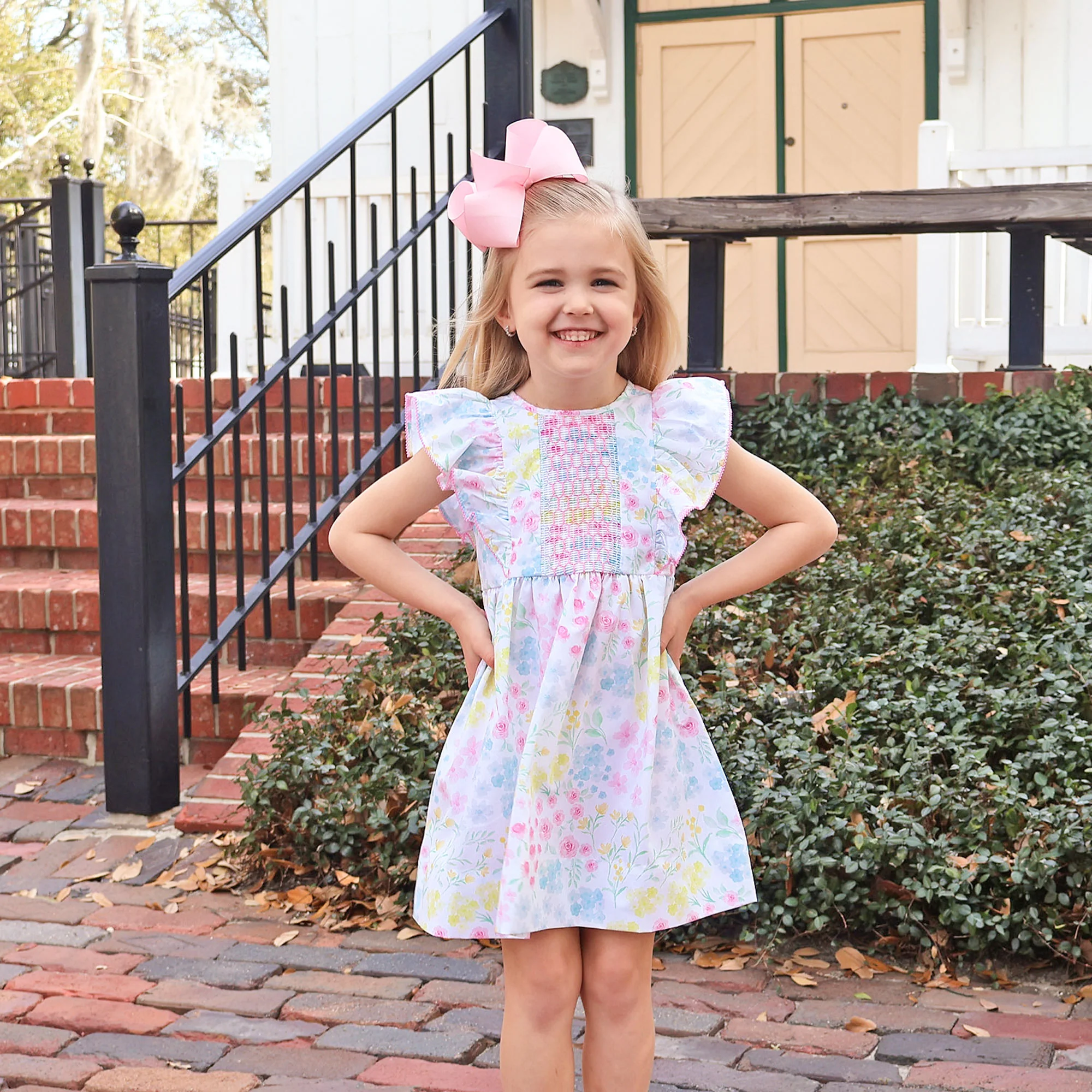 Sweet Floral Smocked Rachel Dress
