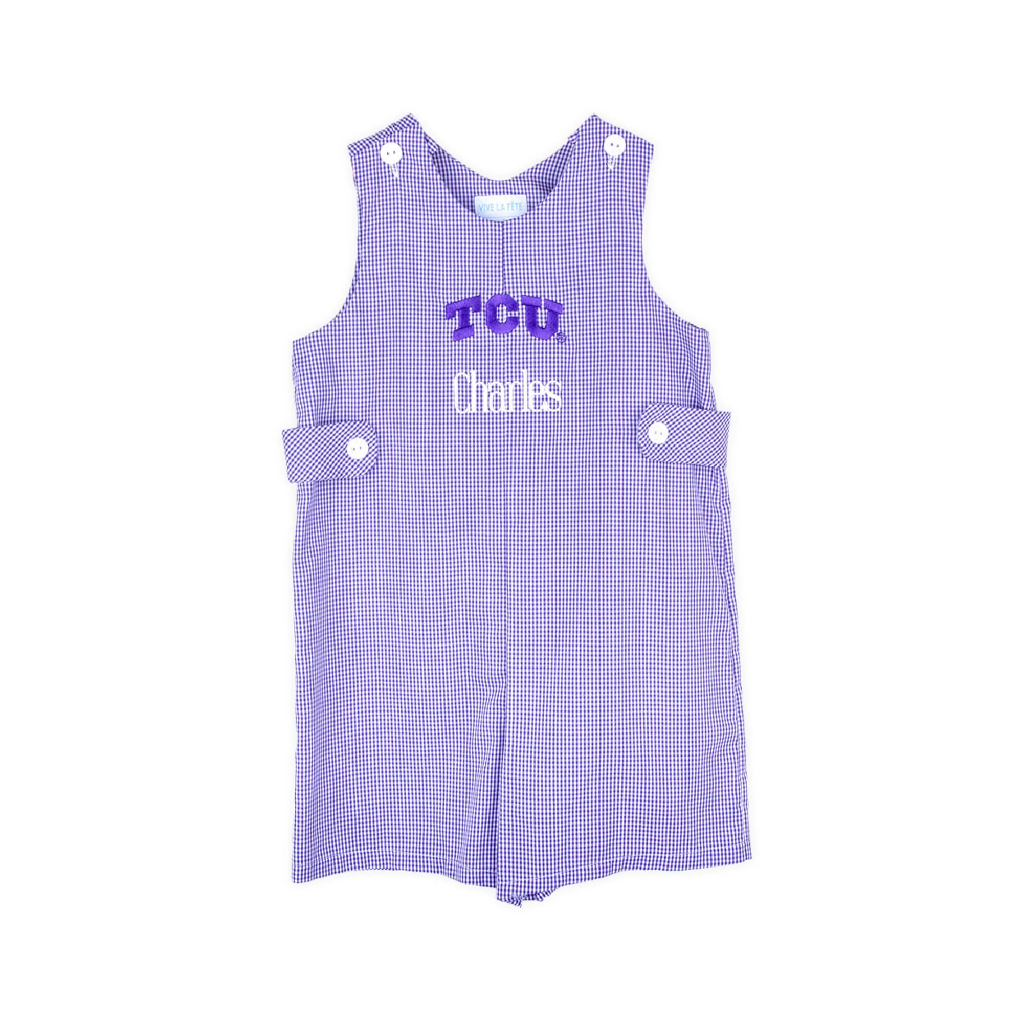 TCU Embroidered Purple Jon Jon