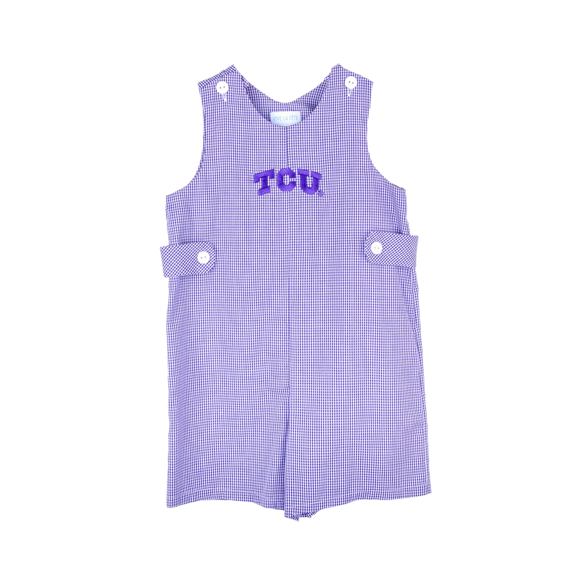 TCU Embroidered Purple Jon Jon - Image 3