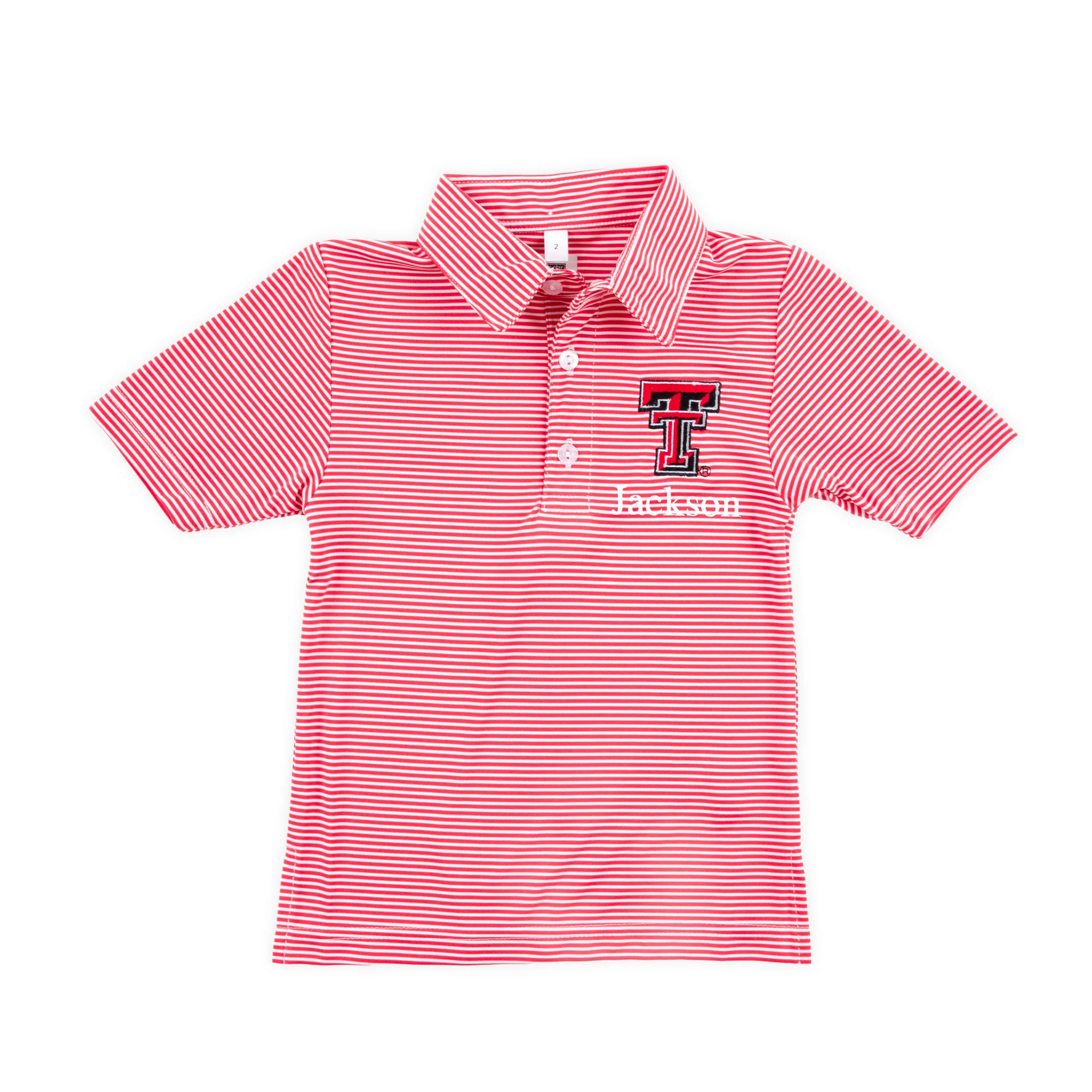 Texas Tech Embroidered Red Performance Polo
