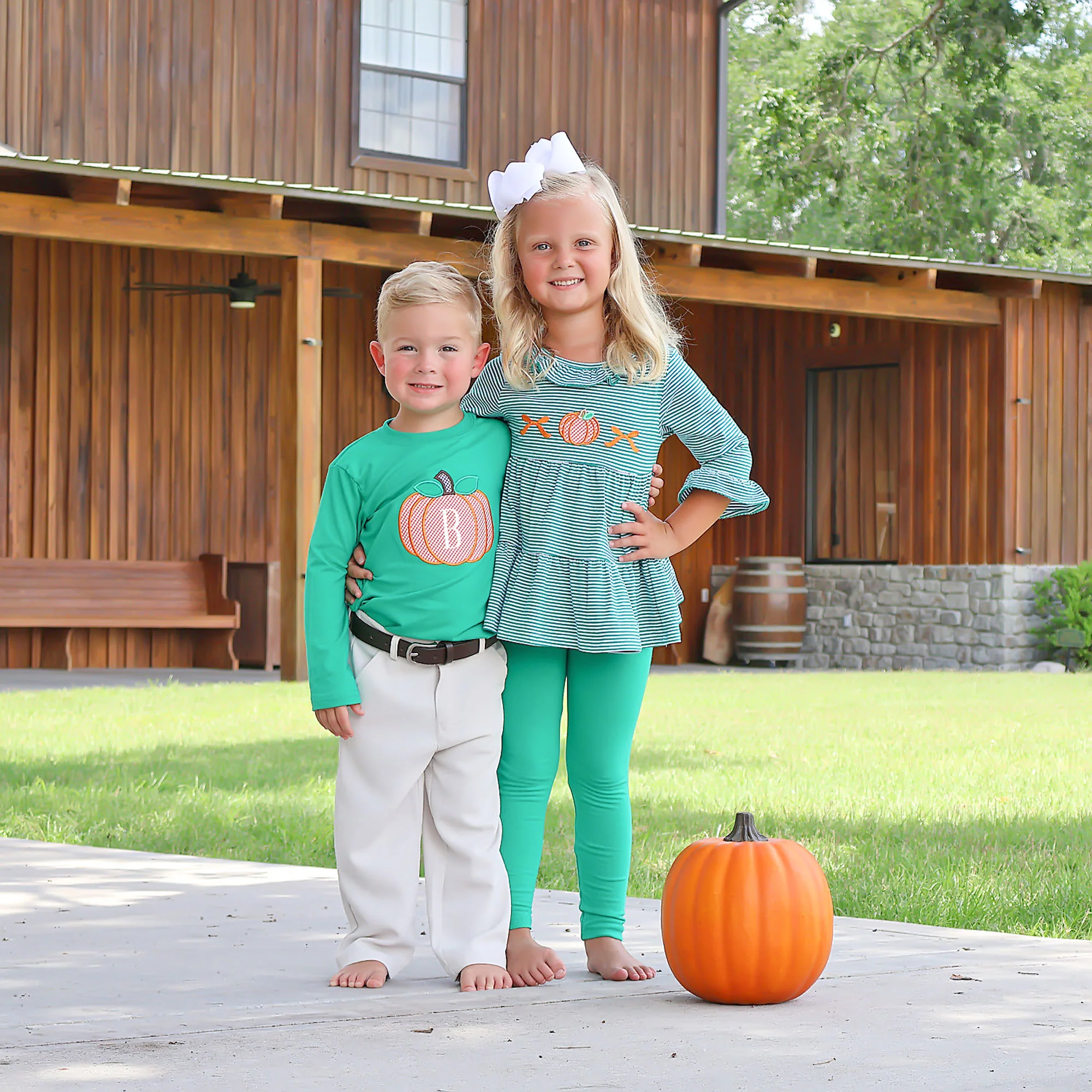 The Great Pumpkin Green Long Sleeve Shirt - Image 3