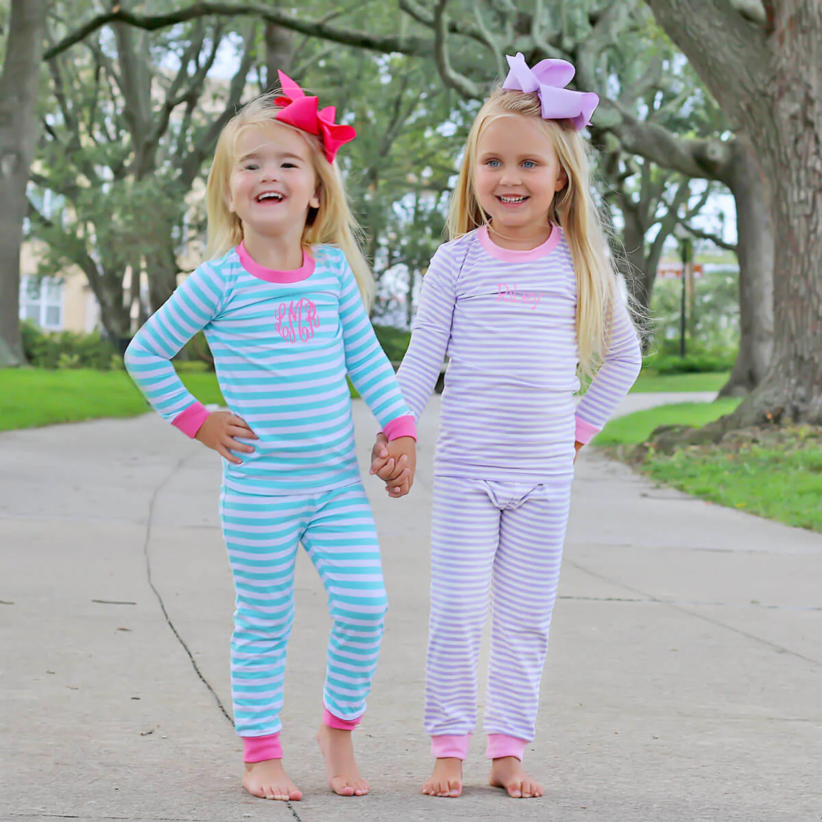 Turquoise Stripe Pajamas - Image 3