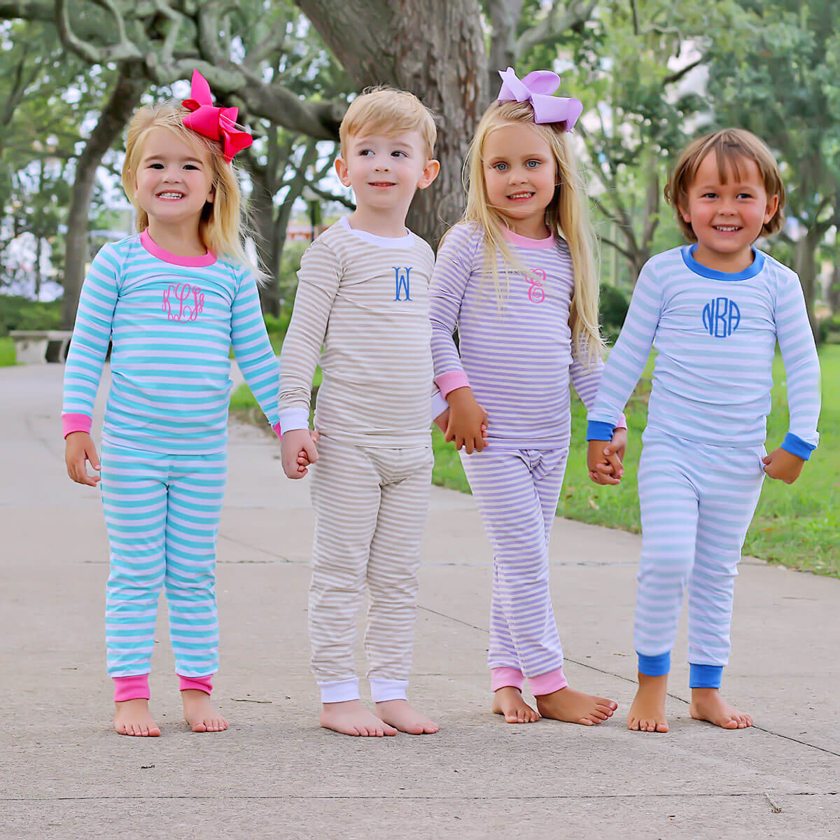 Turquoise Stripe Pajamas - Image 5