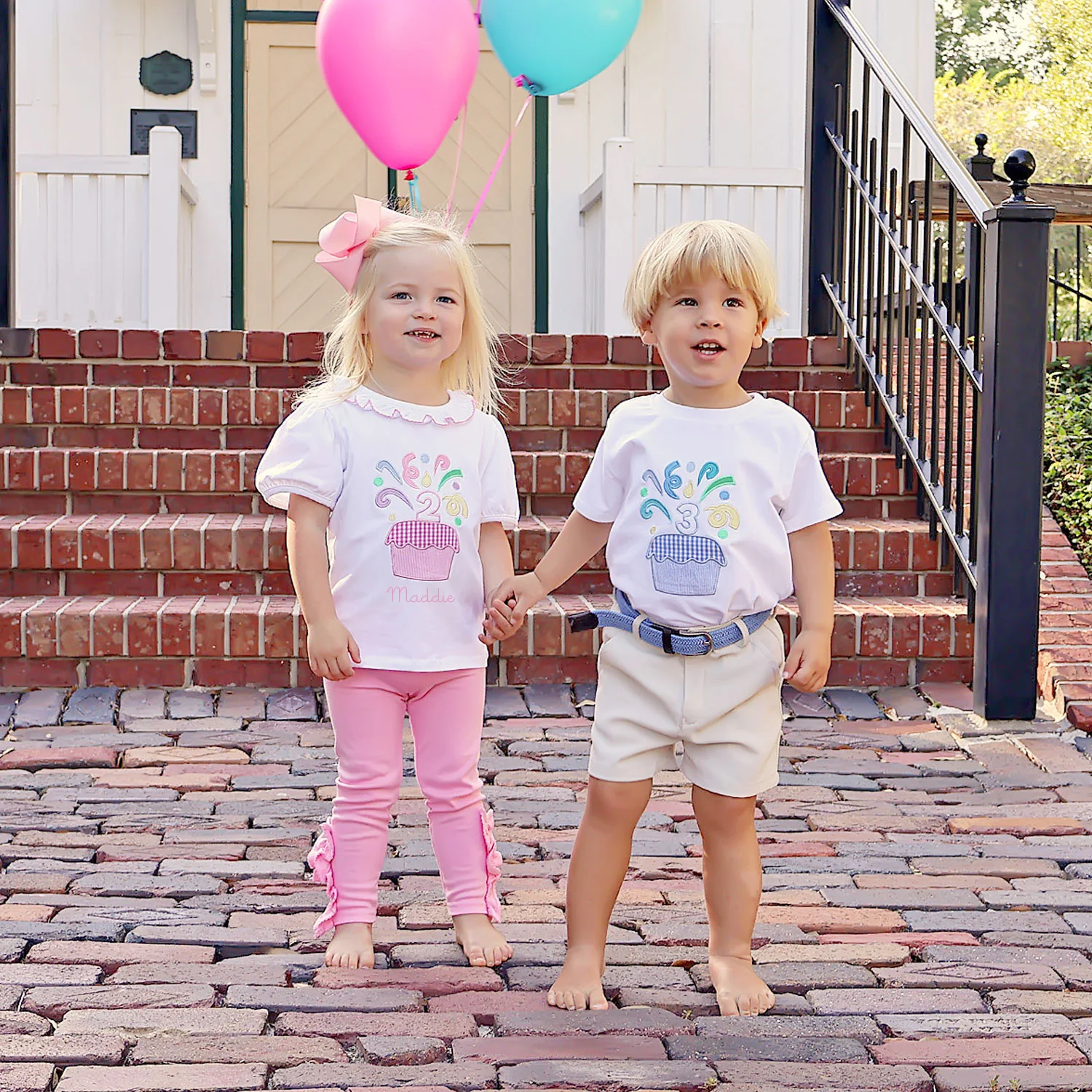 Third Birthday Cupcake Short Sleeve Shirt - Image 4